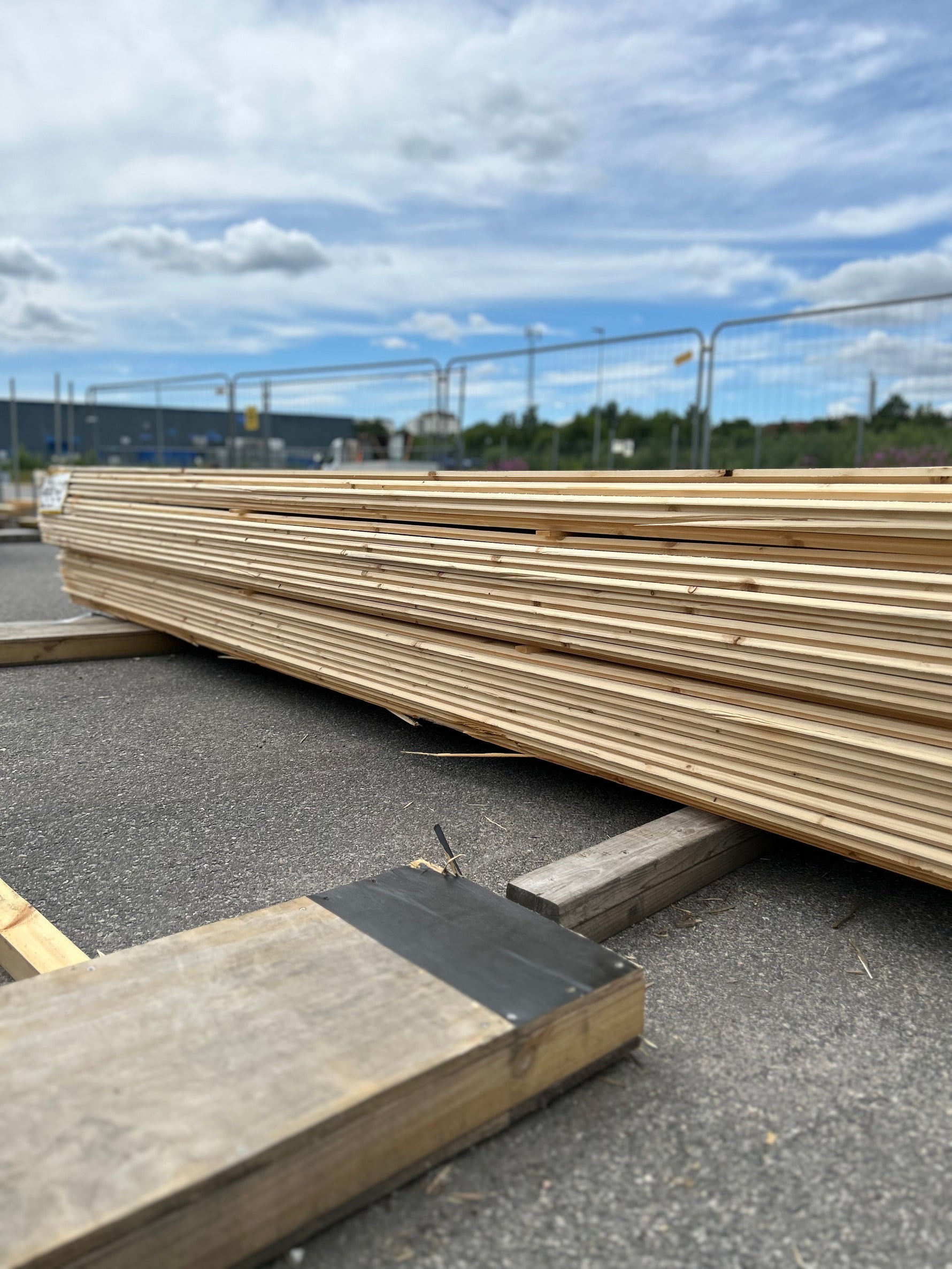 Paket Dubbelfas Halvspont 22x145mm 3.90m 175st Obehandlad