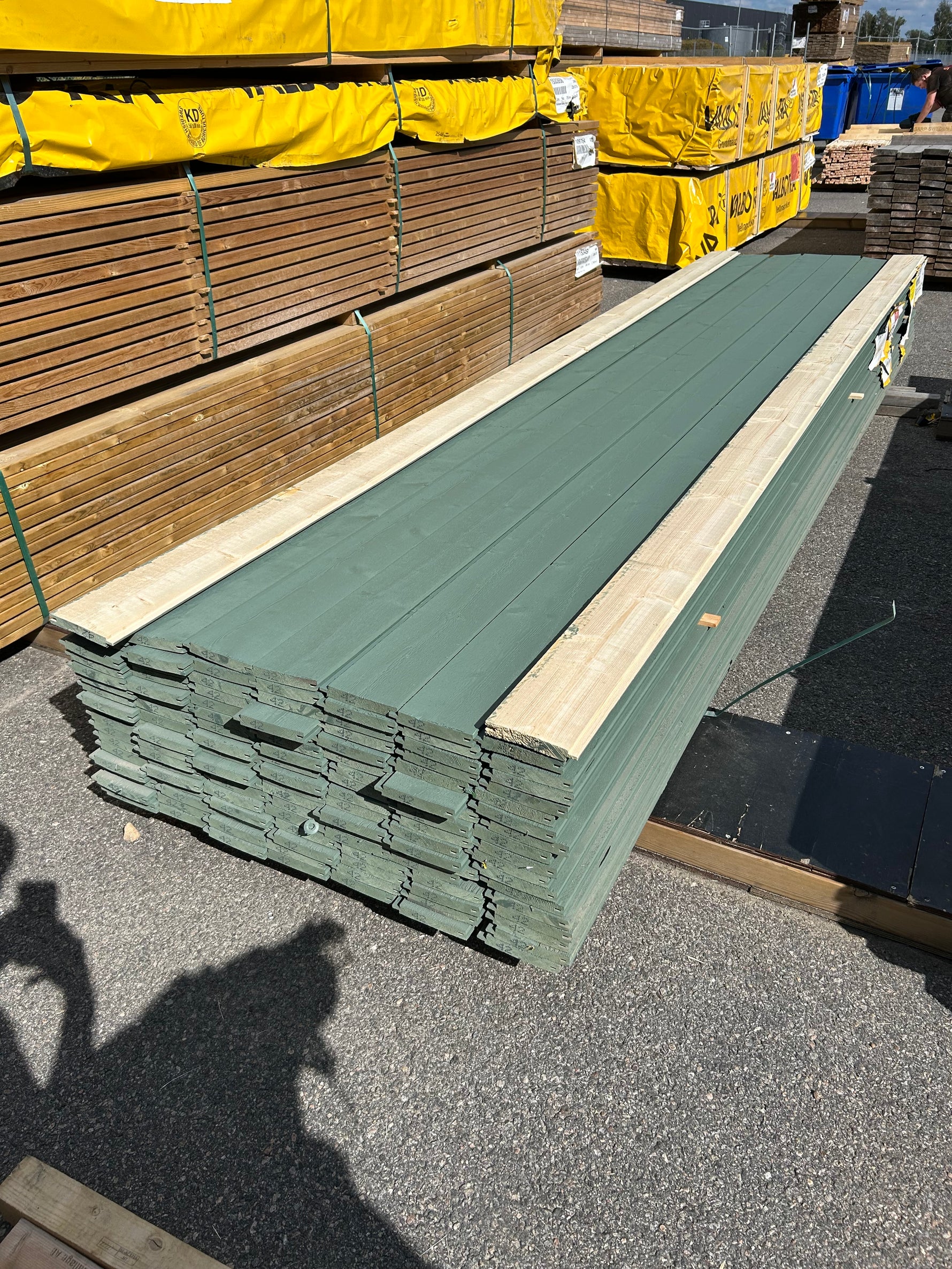 Paket Spontad Spårpanel 22x145mm 4,20m 121st Gran