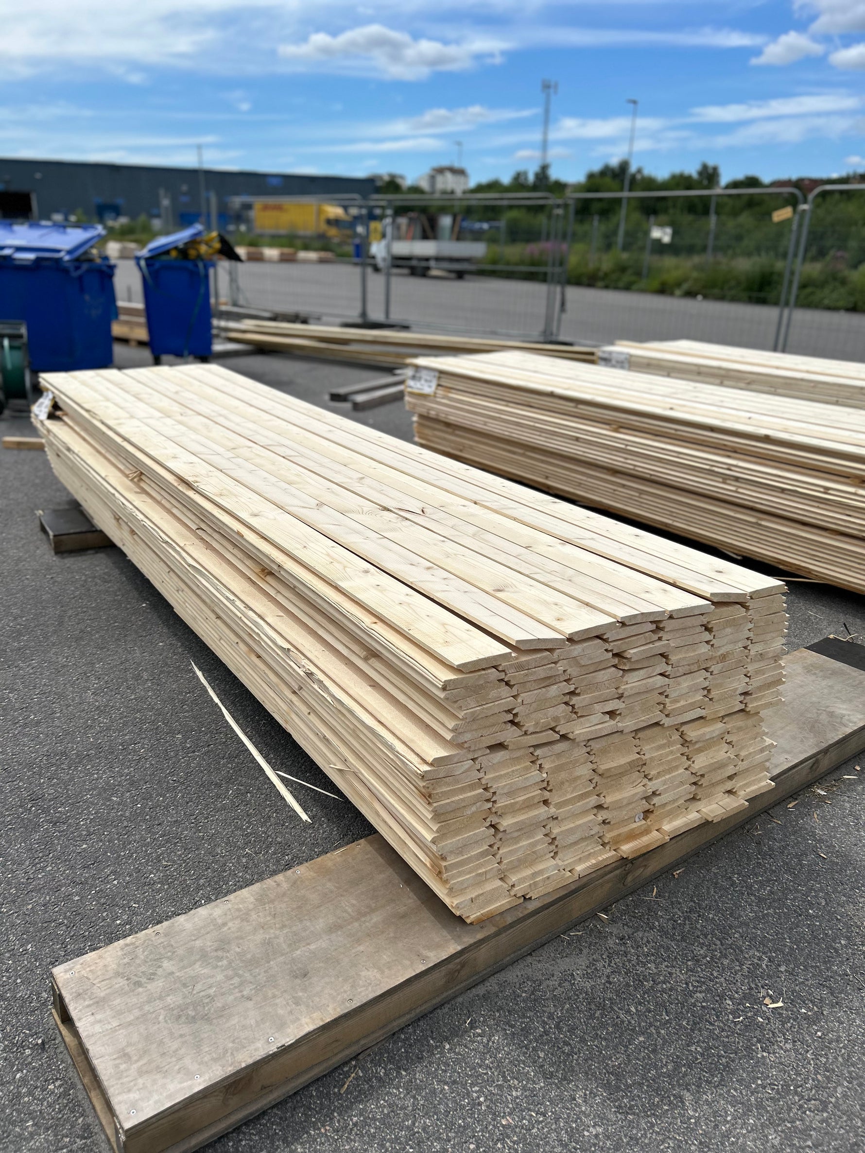 Paket Dubbelfas Halvspont 22x145mm 3,90m 175st Obehandlad