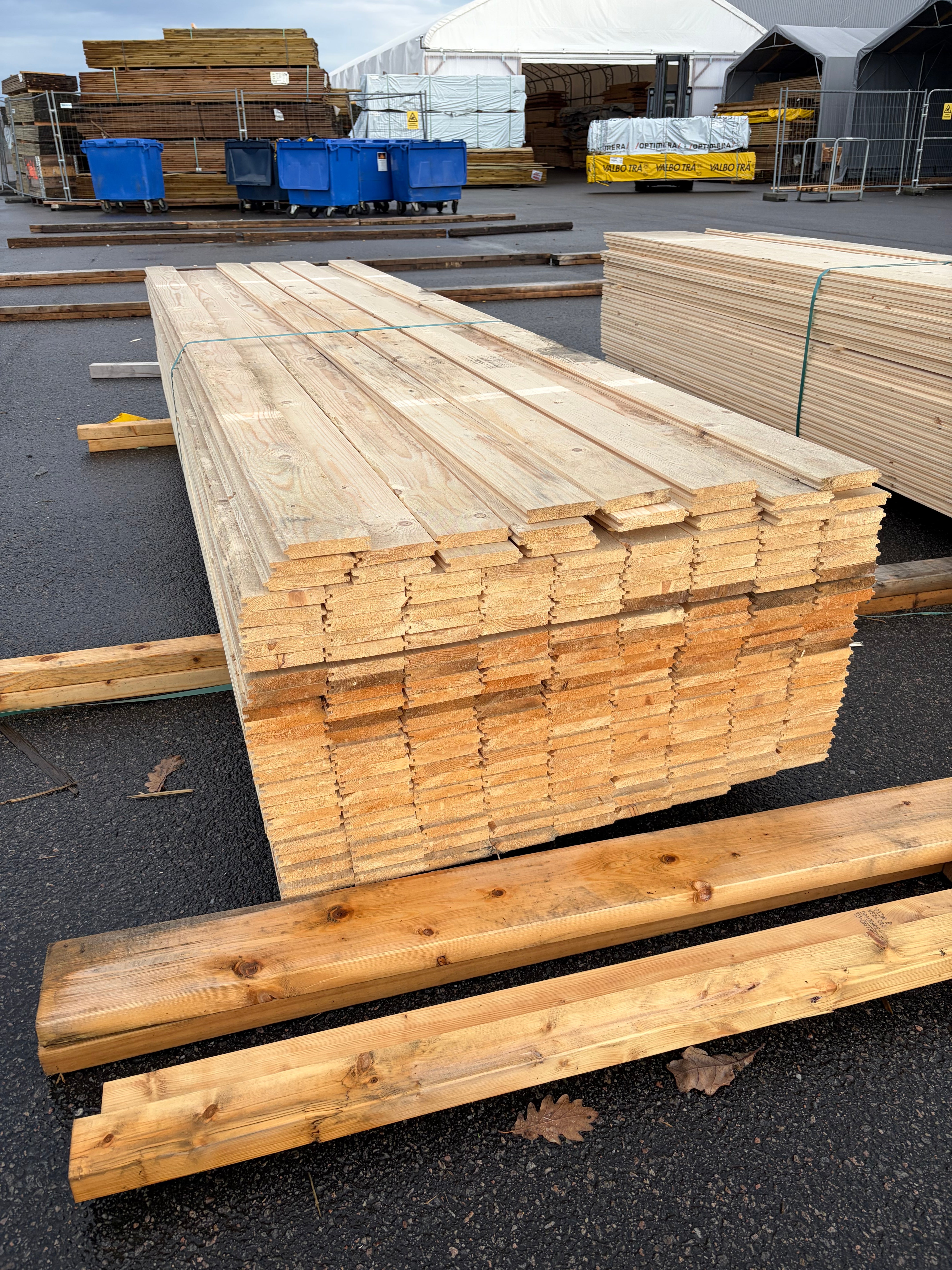 Paket Råspont 20x120mm – 227 st (Vattenskadat)