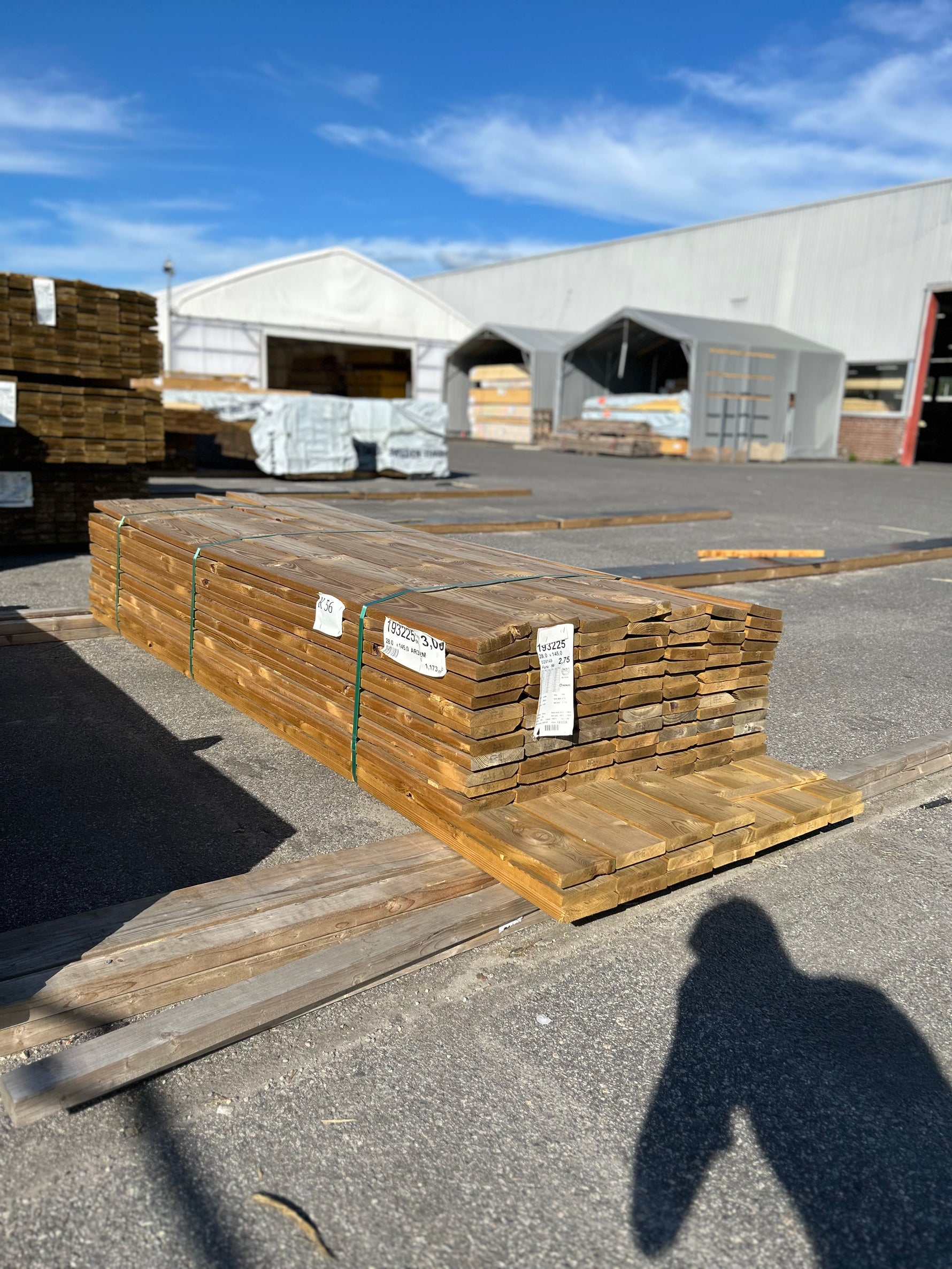 Paket Tryckimpregnerad Trall 28x145mm 2,70–3,00m 105st B-Sortering