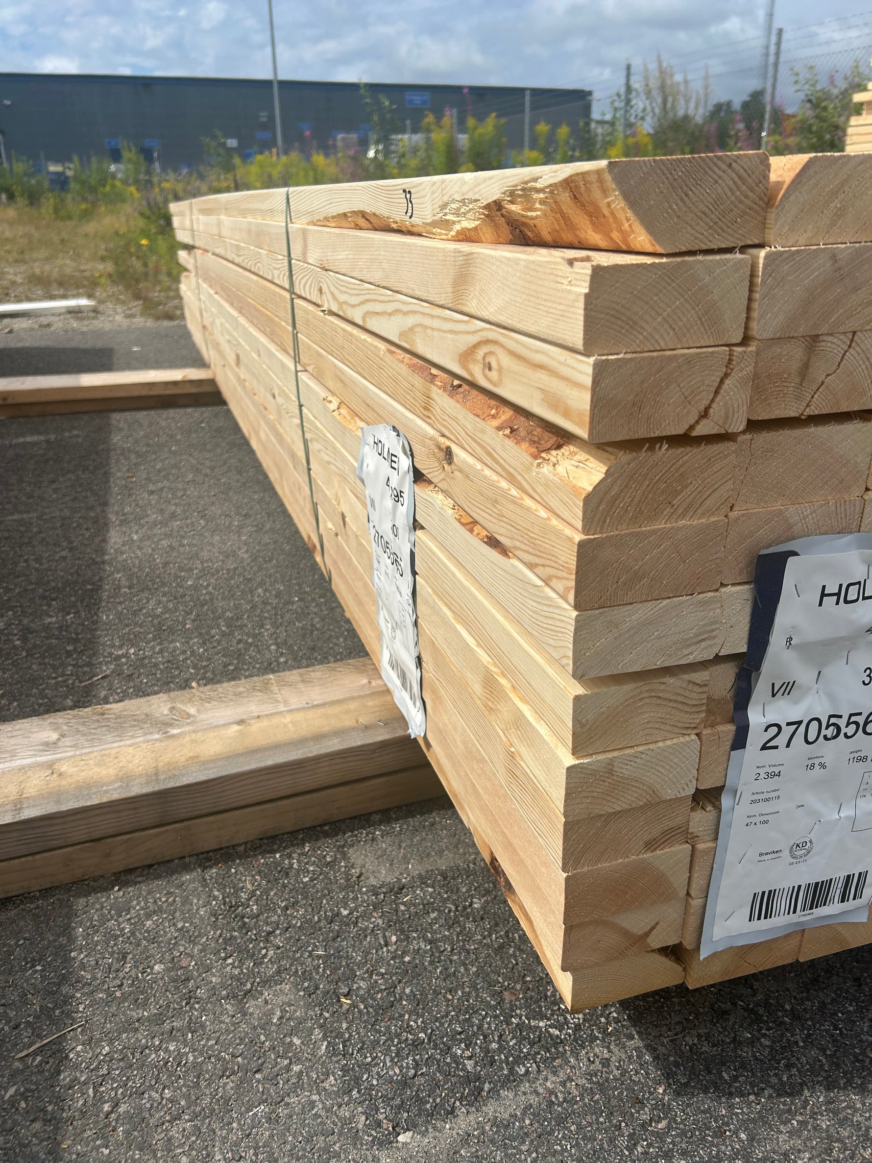 Paket Reglar 45x95mm 2,70-3,60m 144st
