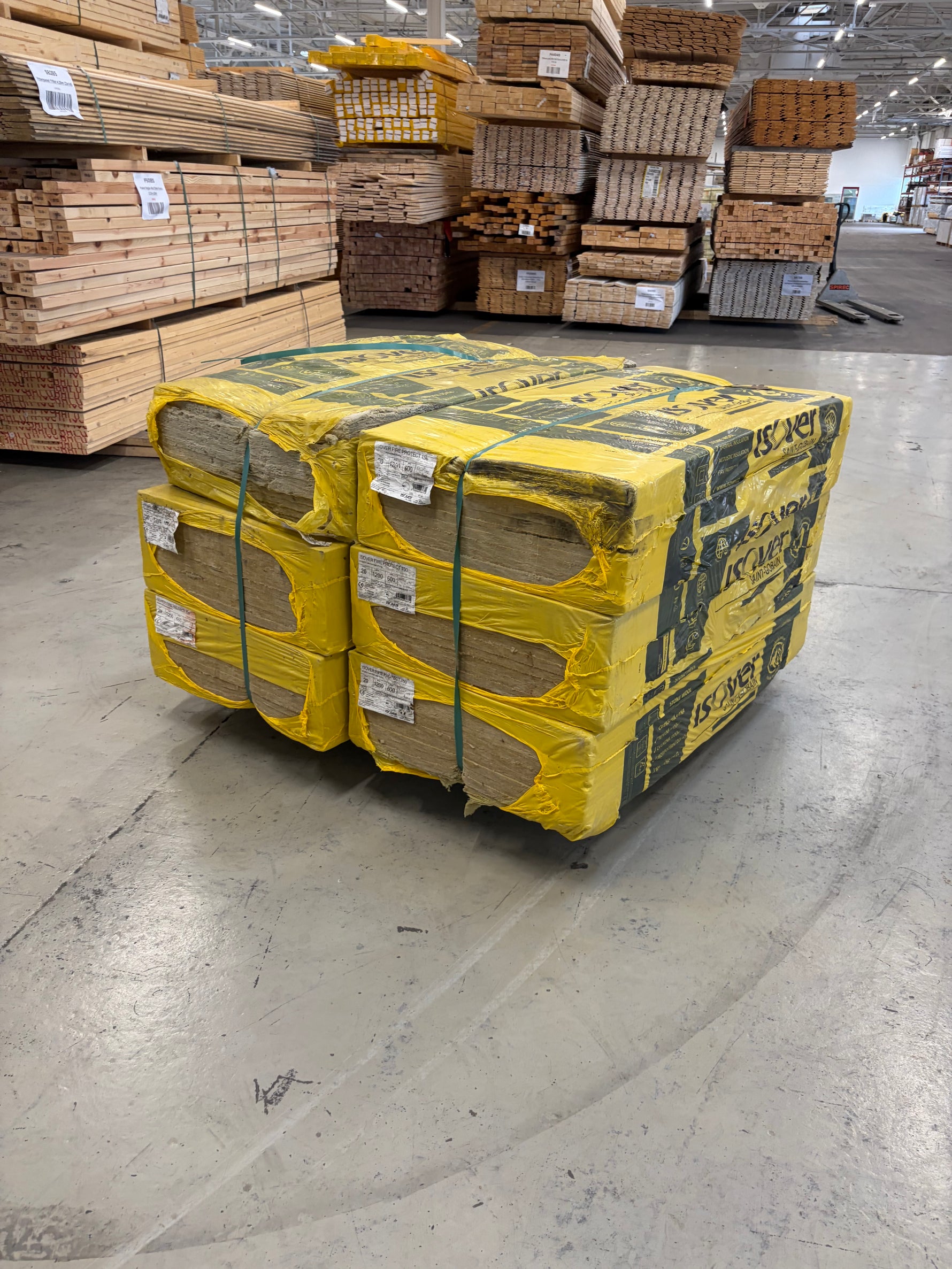 Pall Isolering ISOVER Fire Protect 150 20x1200x600mm – 6 balar