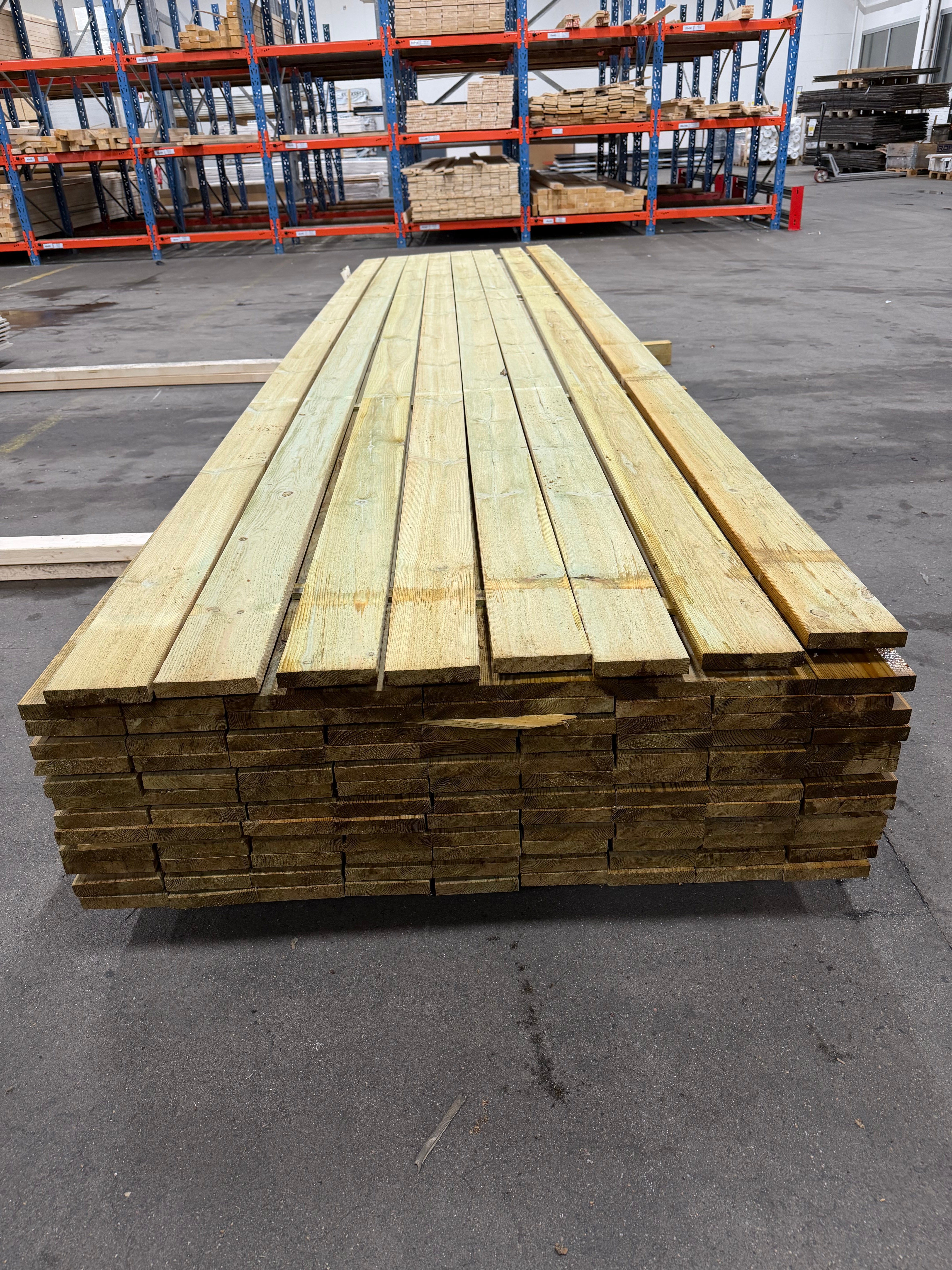 Paket Finsågad Panel 22x120 mm – 116 st 4,8 m, furu Tryckimpregnerad