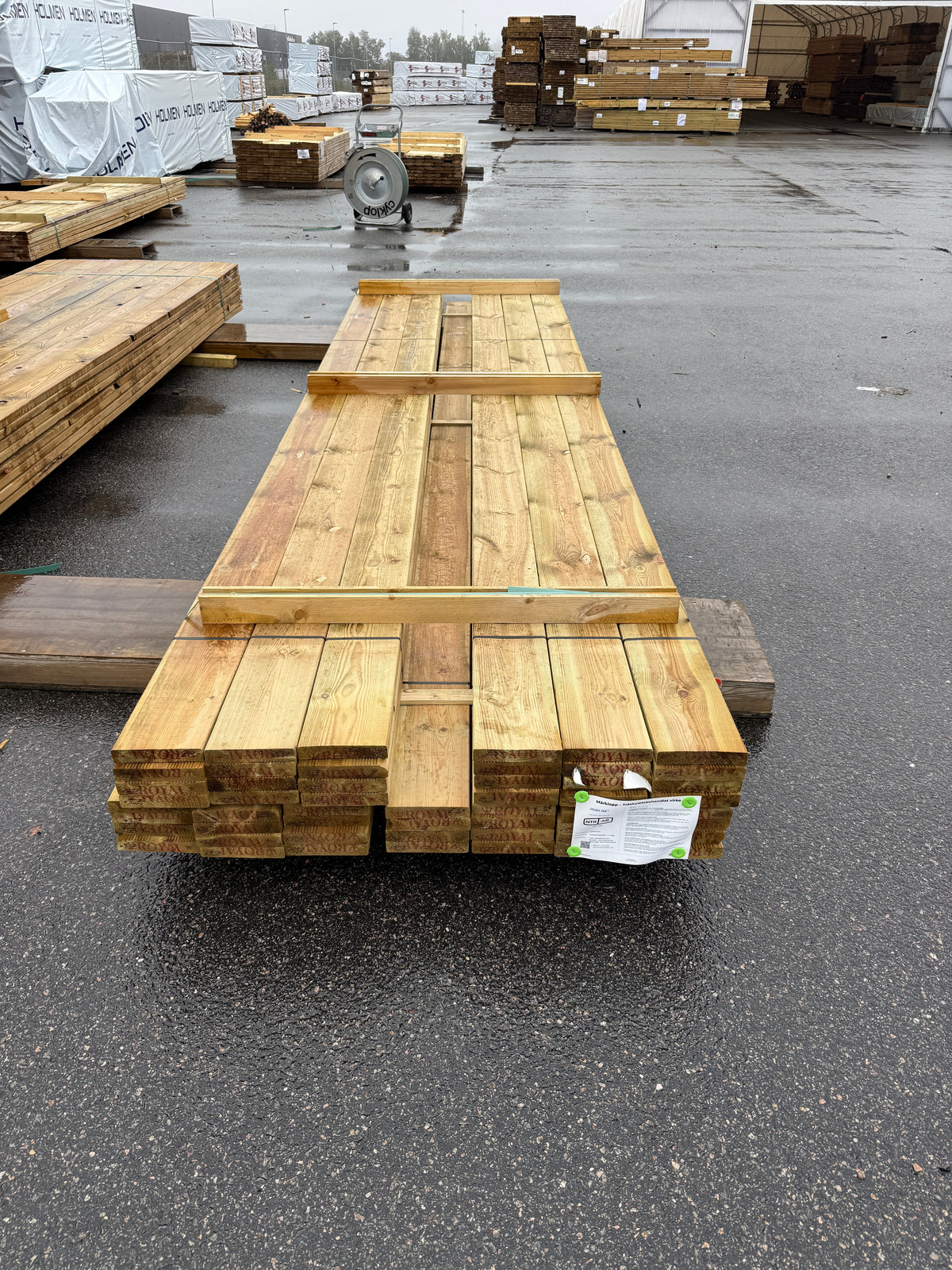 Paket Tryckimpregnerad Rillad Trall 28x145mm – 52st, 4,20m