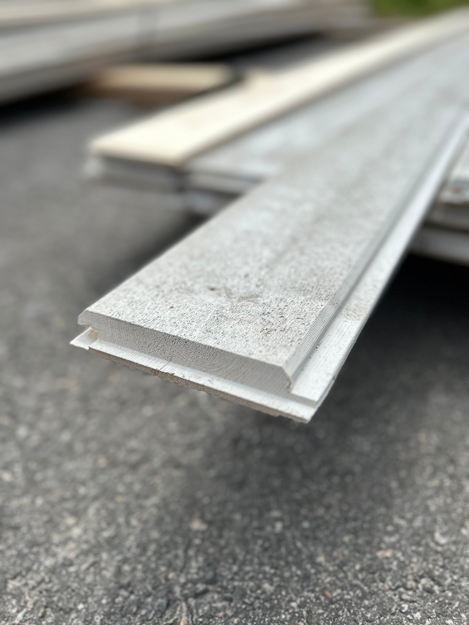 Paket Dubbelfas Halvspont Ändspont 22x145mm 4,80m 19st Grundmålad