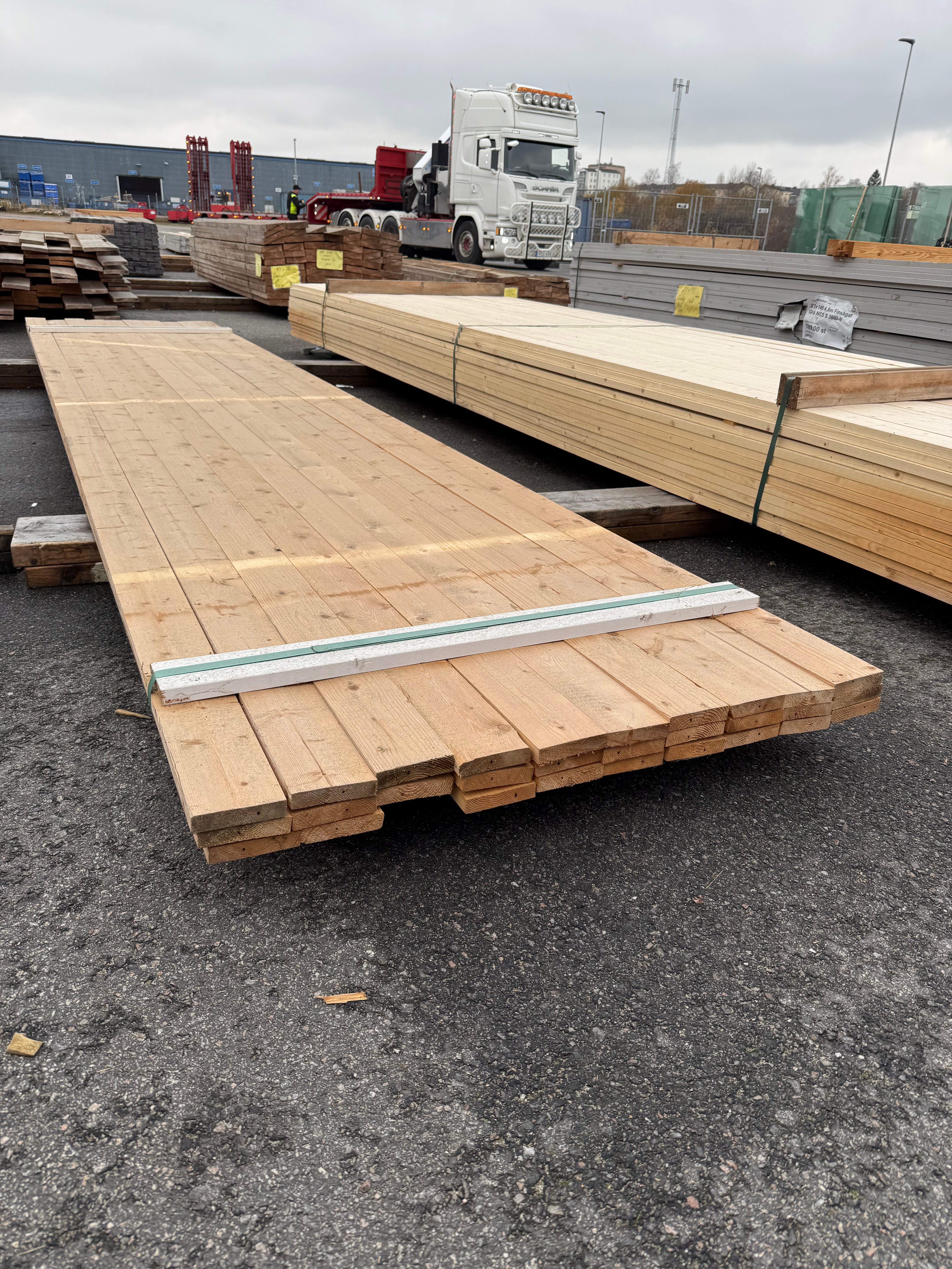 Paket Brädor 21x95mm – 30 st (4,80 m, Obehandlad Gran)