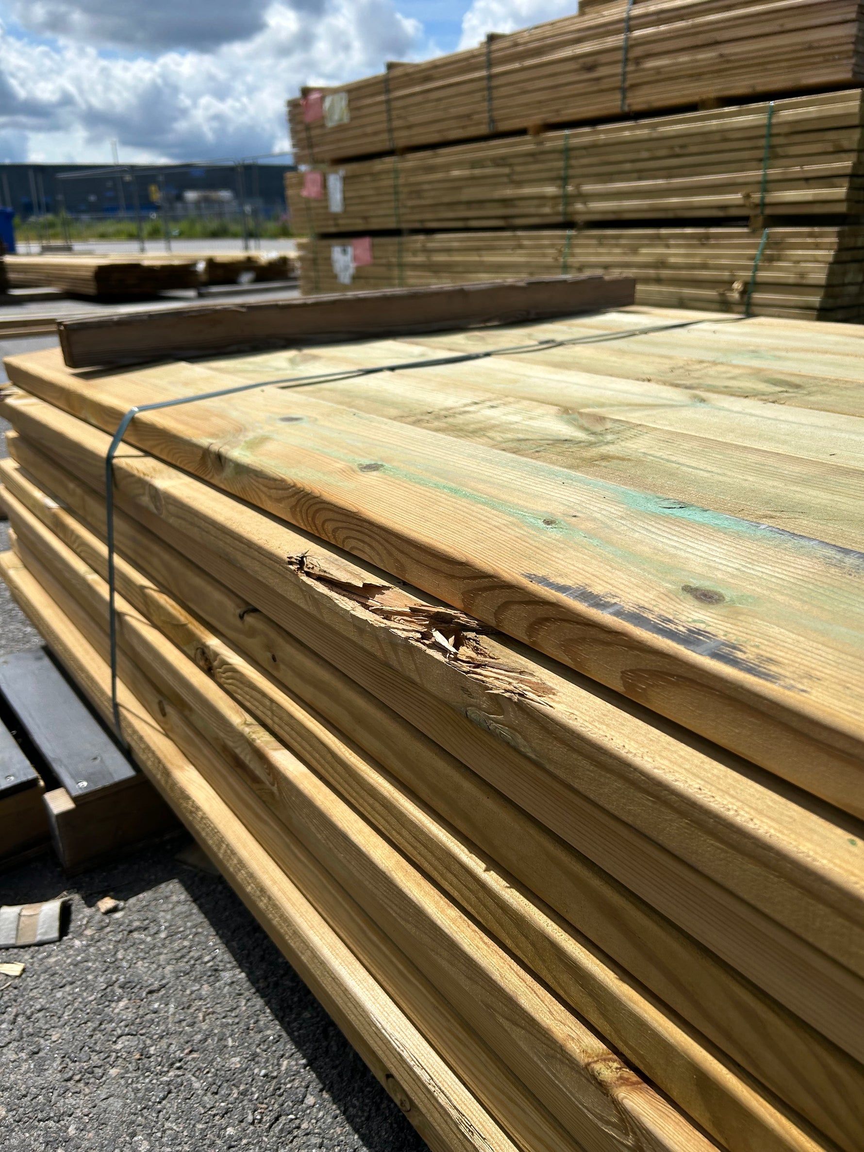 Paket Tryckimpregnerad Trall 34x145mm 3,60m 118st B-Sortering