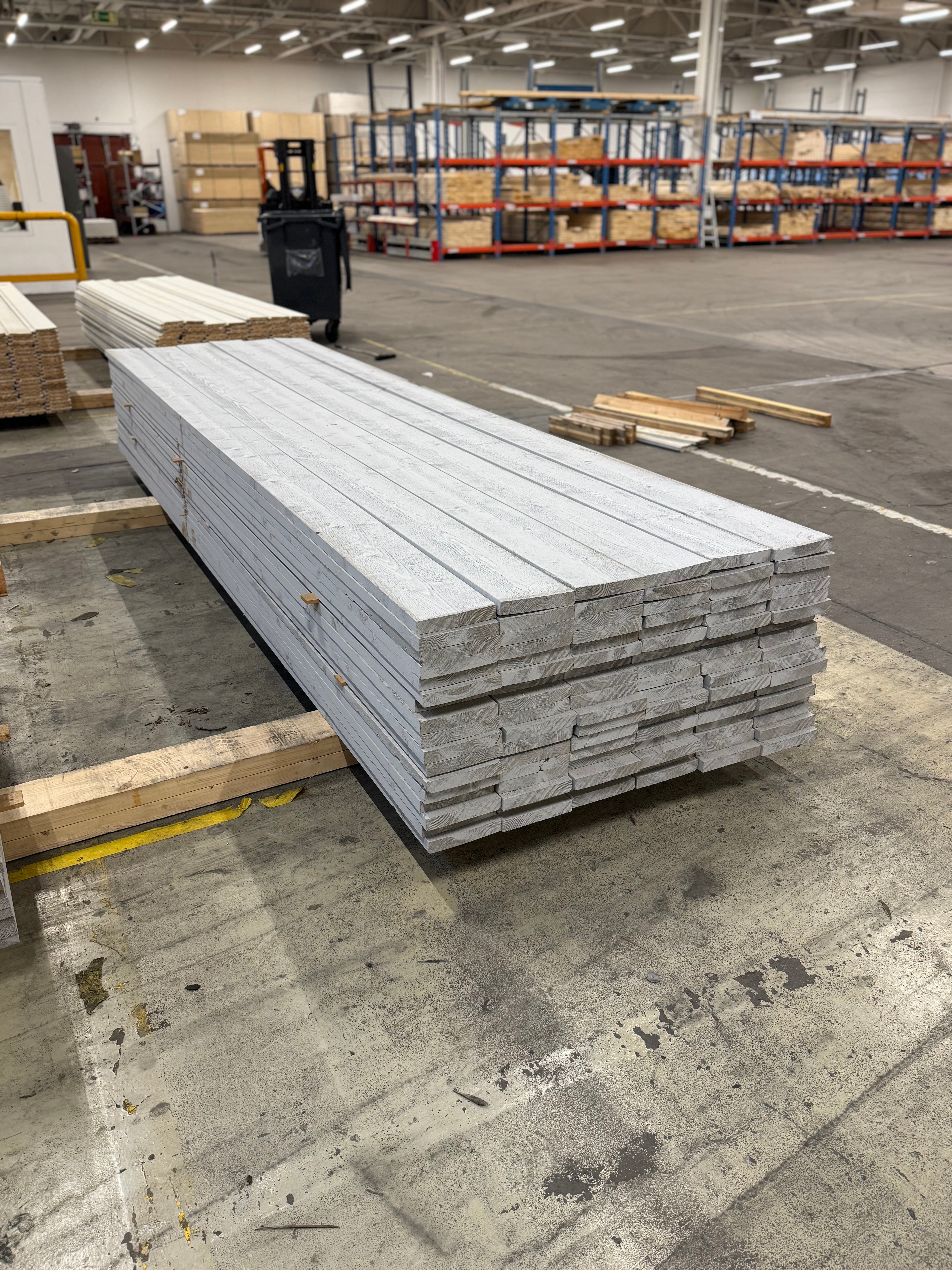 Paket Finsågad Panel 28x170 mm – 108 st (3,90 m, Målad NCS S 3000-N)