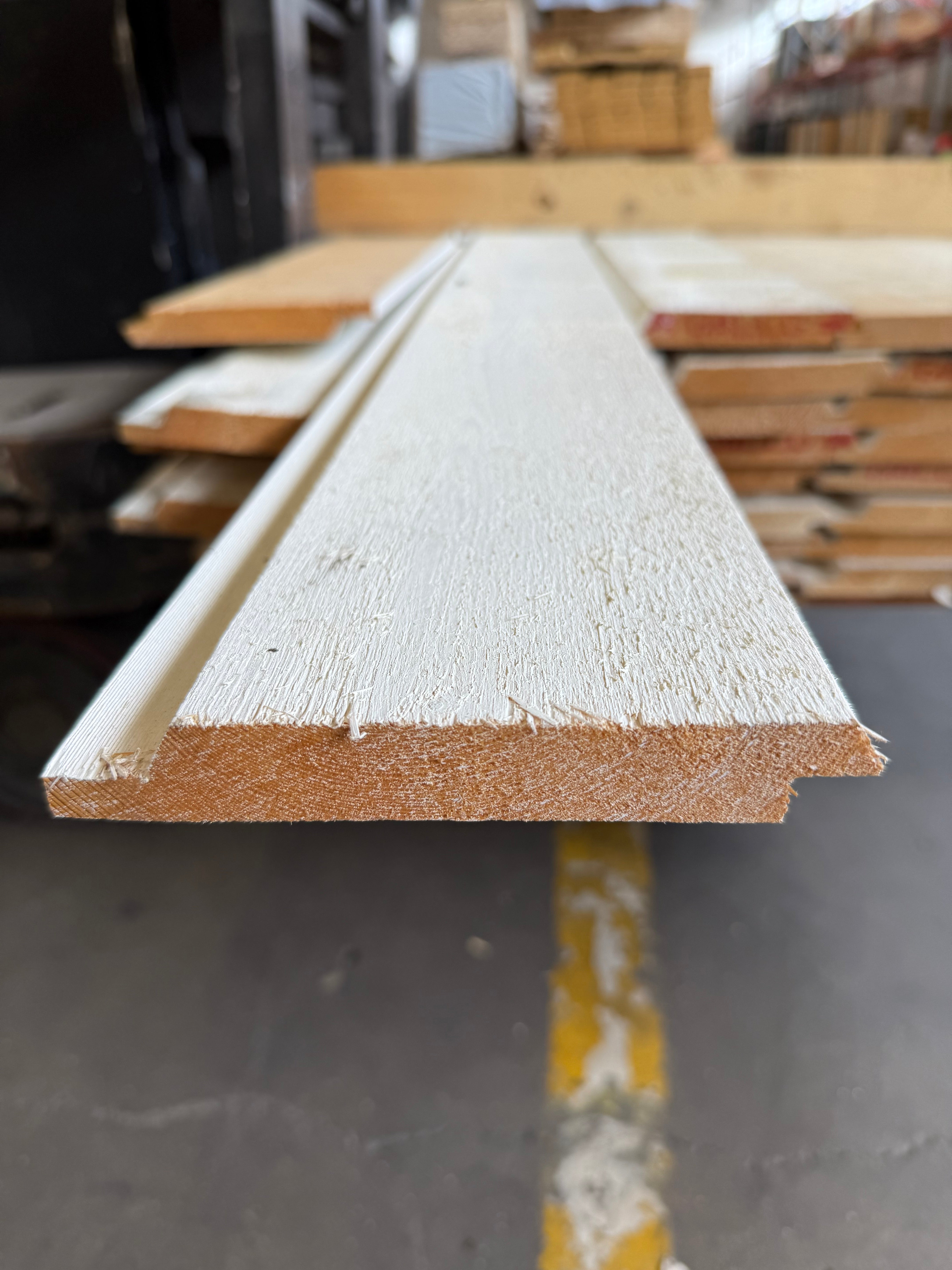 Paket Dubbelfasfals 21x147 mm – 2,54 m – 63 st – Grundmålad Vit