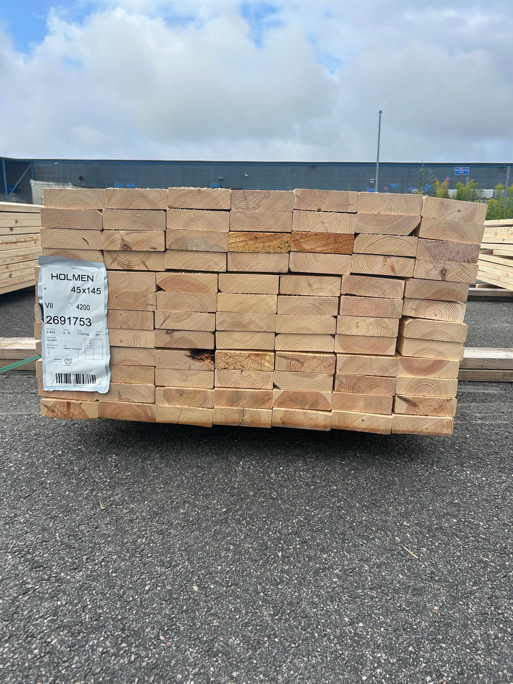 Paket Reglar 45x145mm 3,00-4,20m 84st