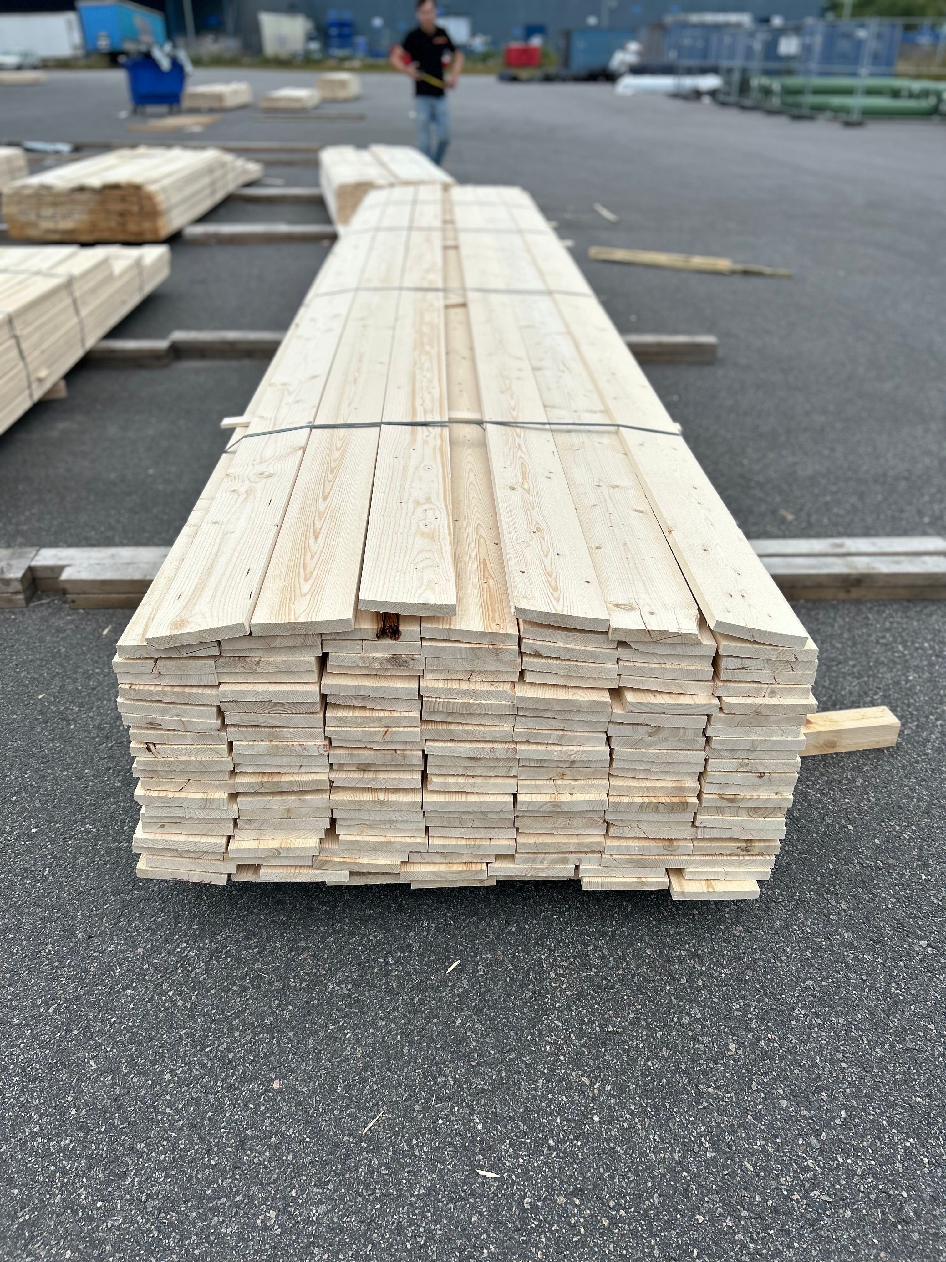 Paket Finsågad Panel 22x145mm 145st 5.40m – Andra sortering