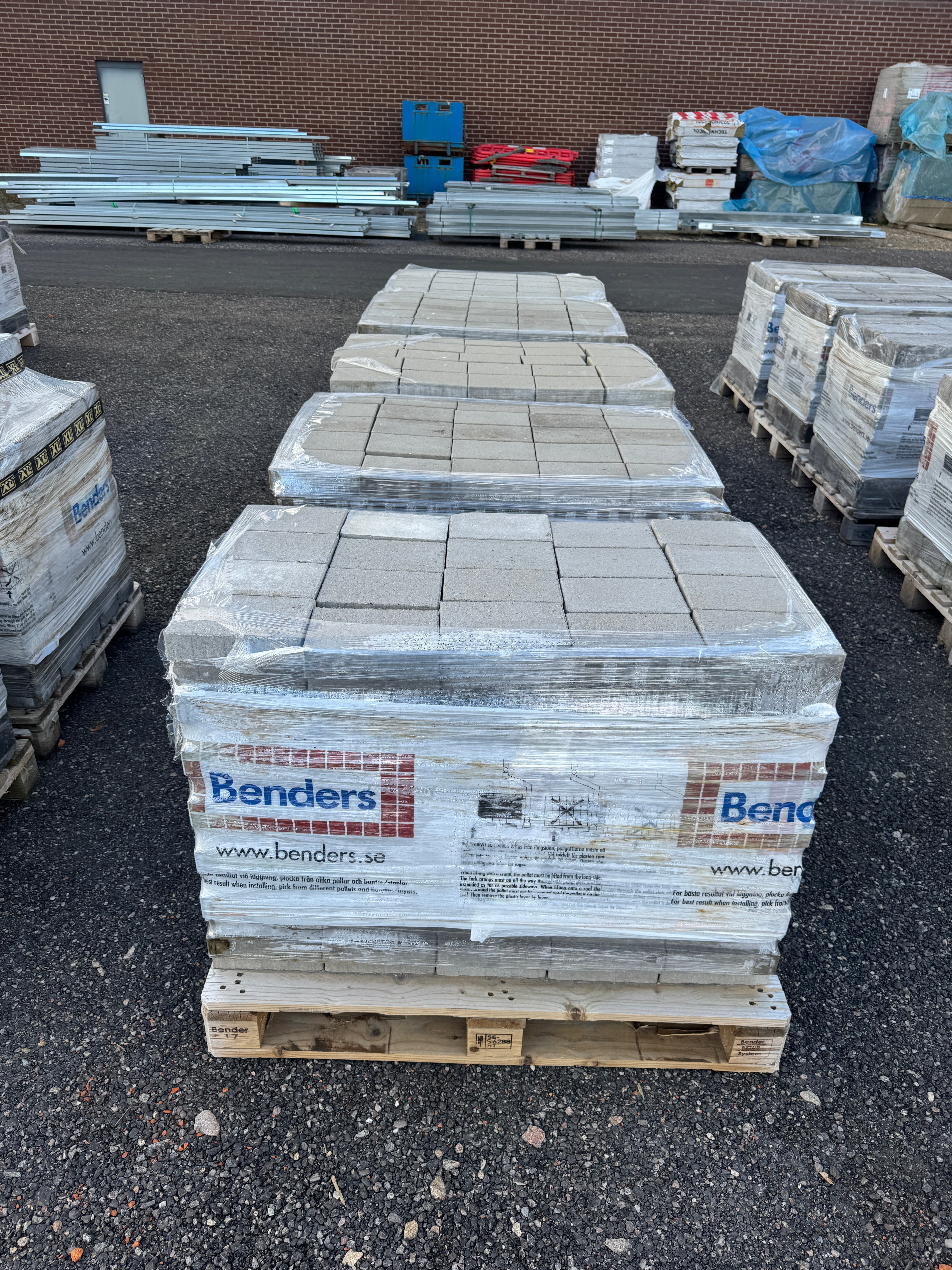 Marksten Metro 210x140x50mm – 5 pall (totalt 1745 st, Grå)