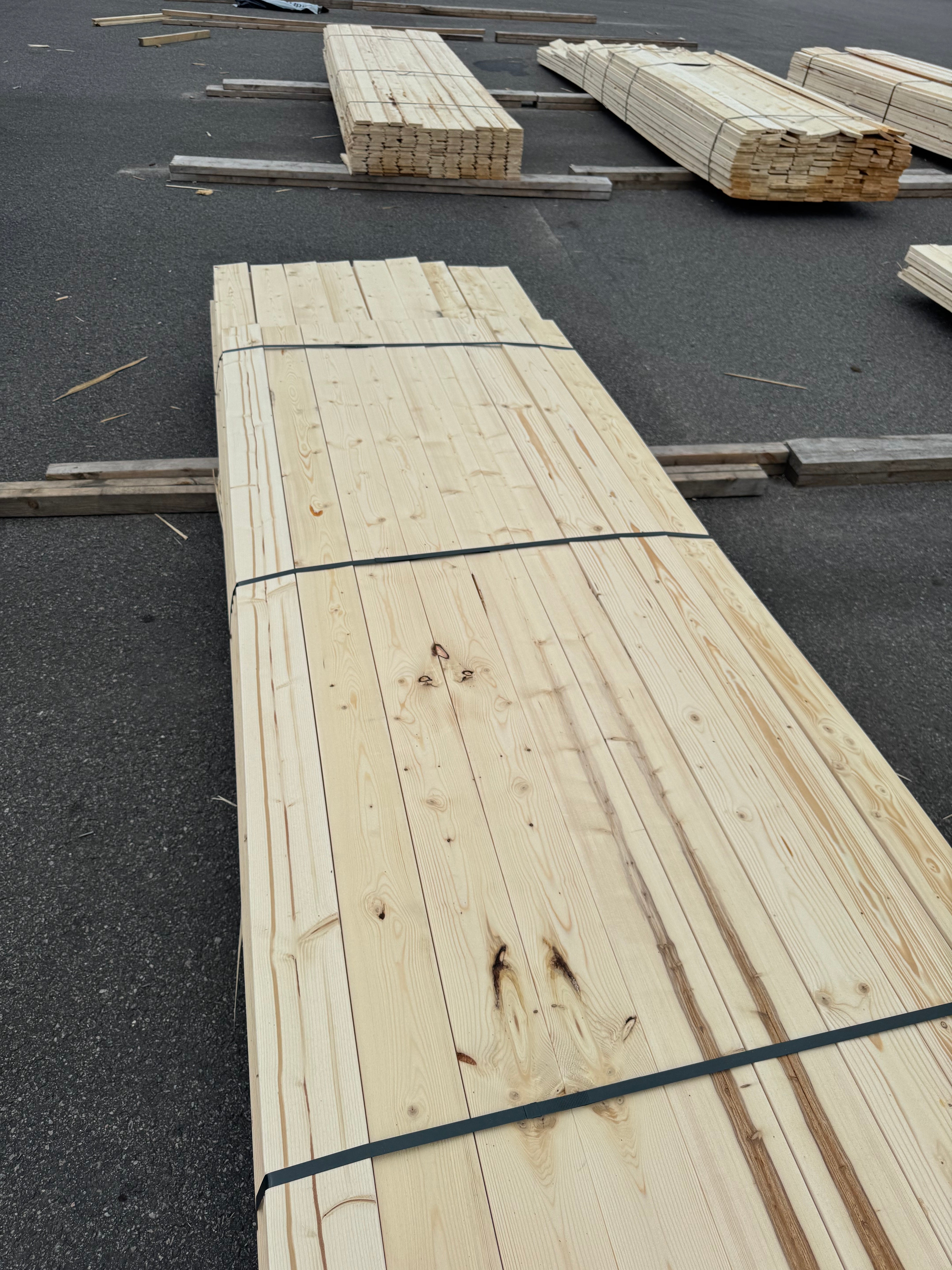 Paket Finsågad Panel 22x120mm 126st 3.0–3.60m – Andra sortering