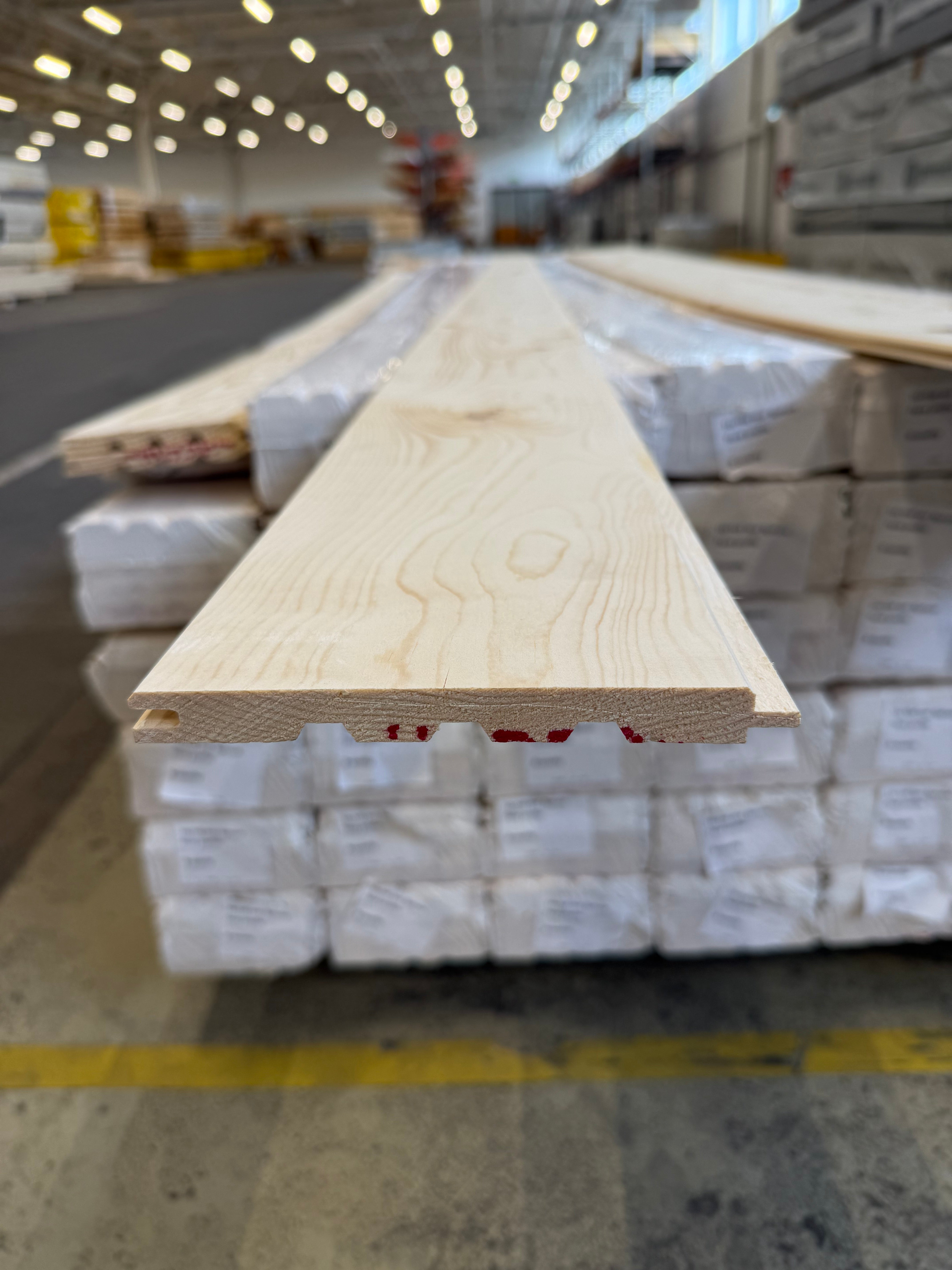 Innerpanel Fasspont 13,5x145mm – B-sortering (Gran, Obehandlad)