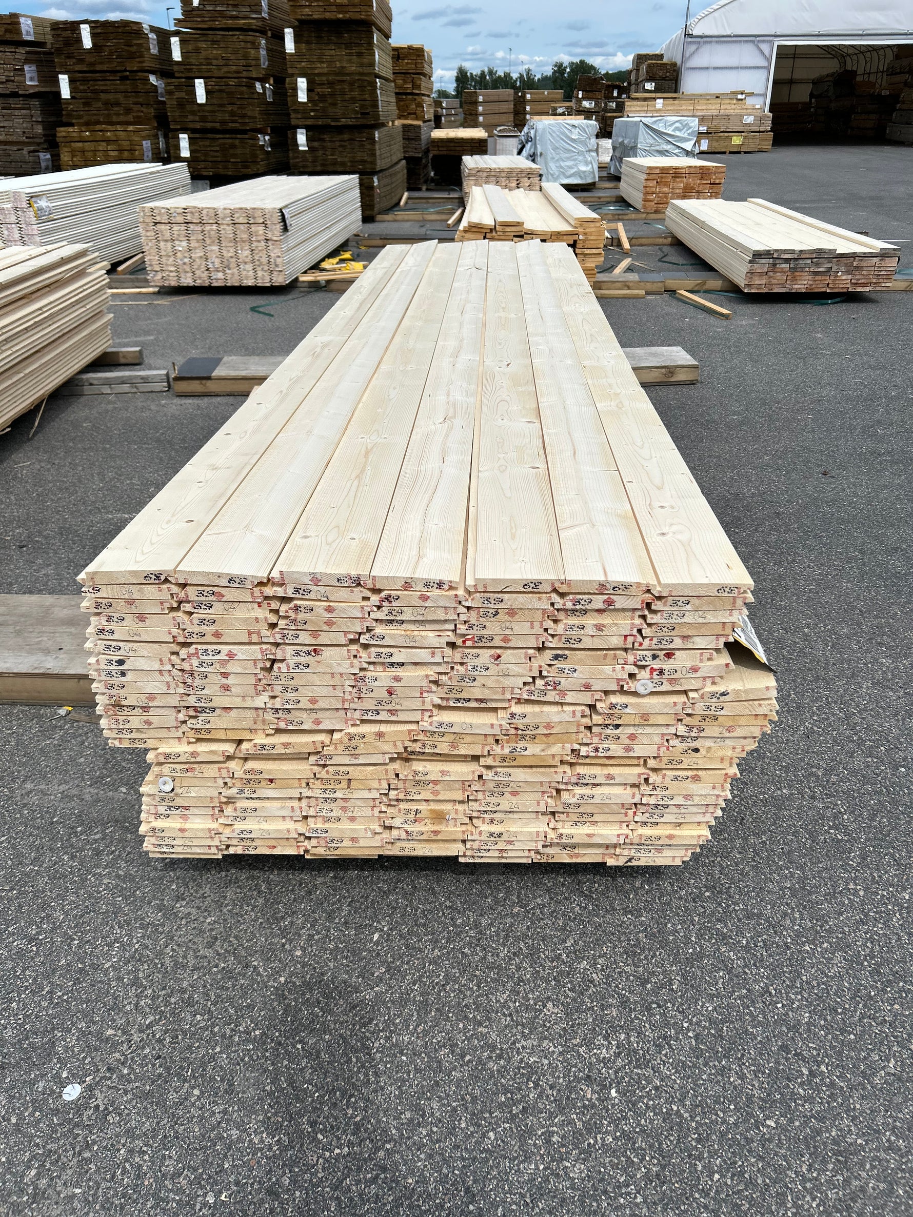 Paket Dubbelfas Halvspont 22x145mm 3,90m 175st Obehandlad