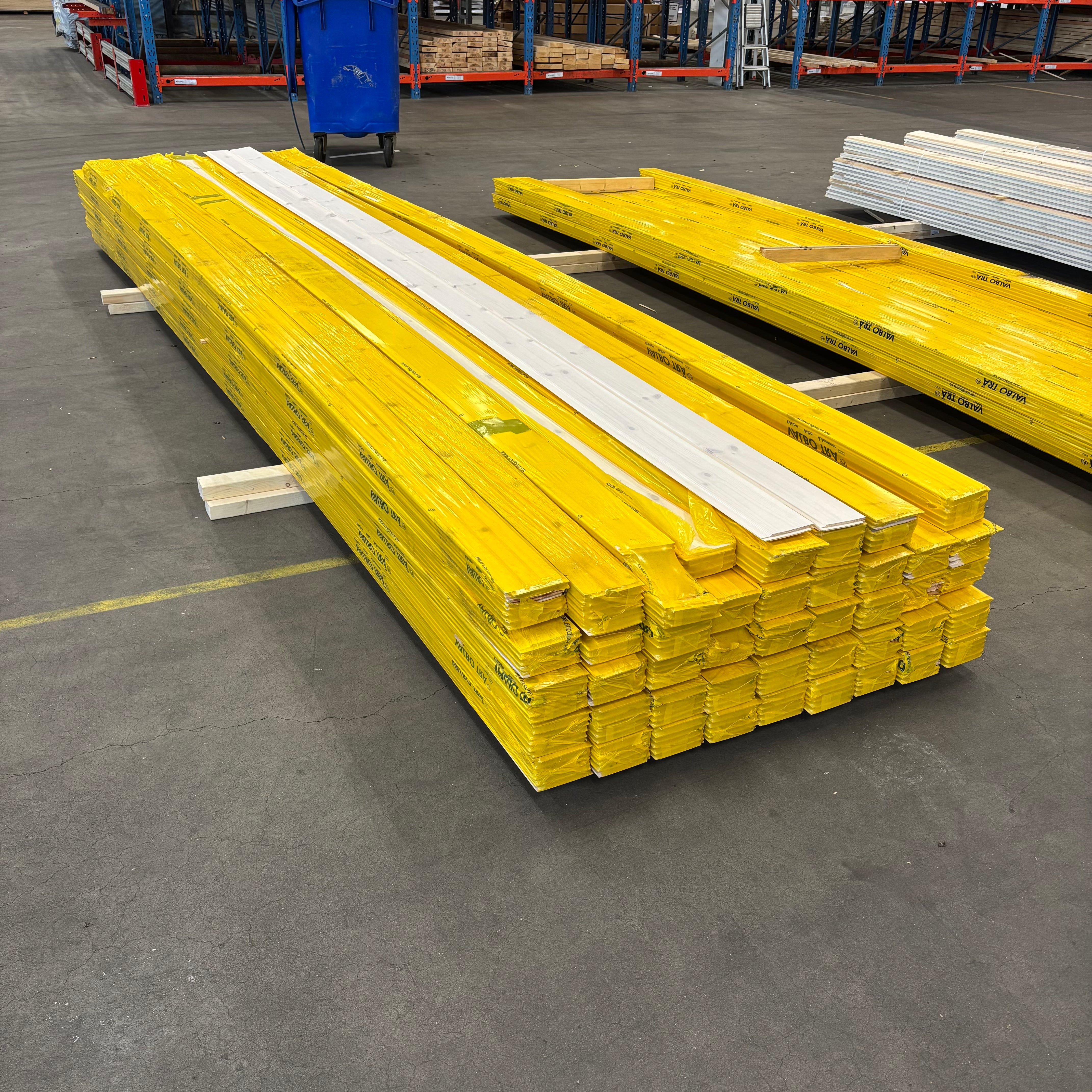 Paket Spårpanel Vitlasyr 13x120mm – 264 st 4,4–4,7m