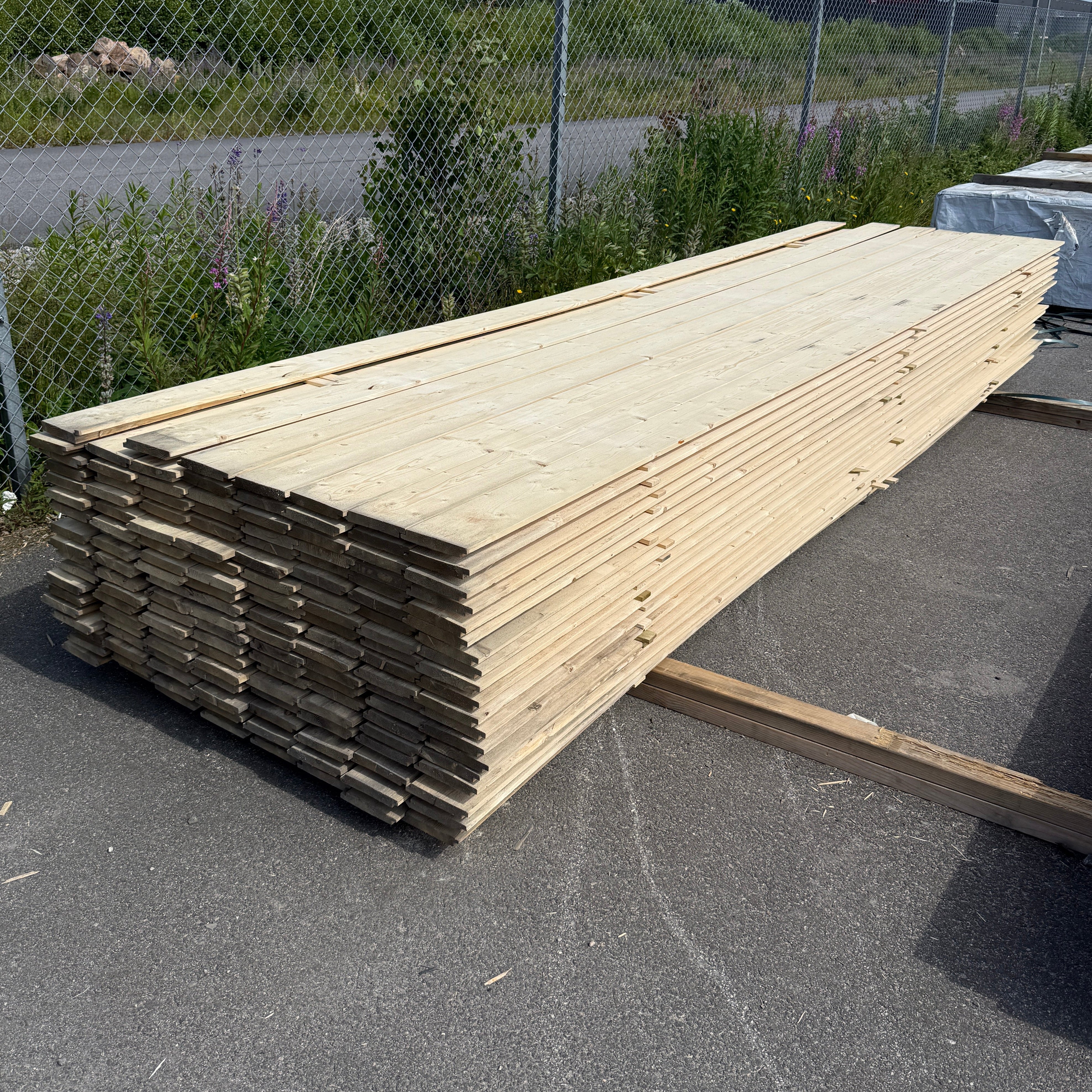Paket Ytterpanel 22x145mm 4.20m  151st obehandlad