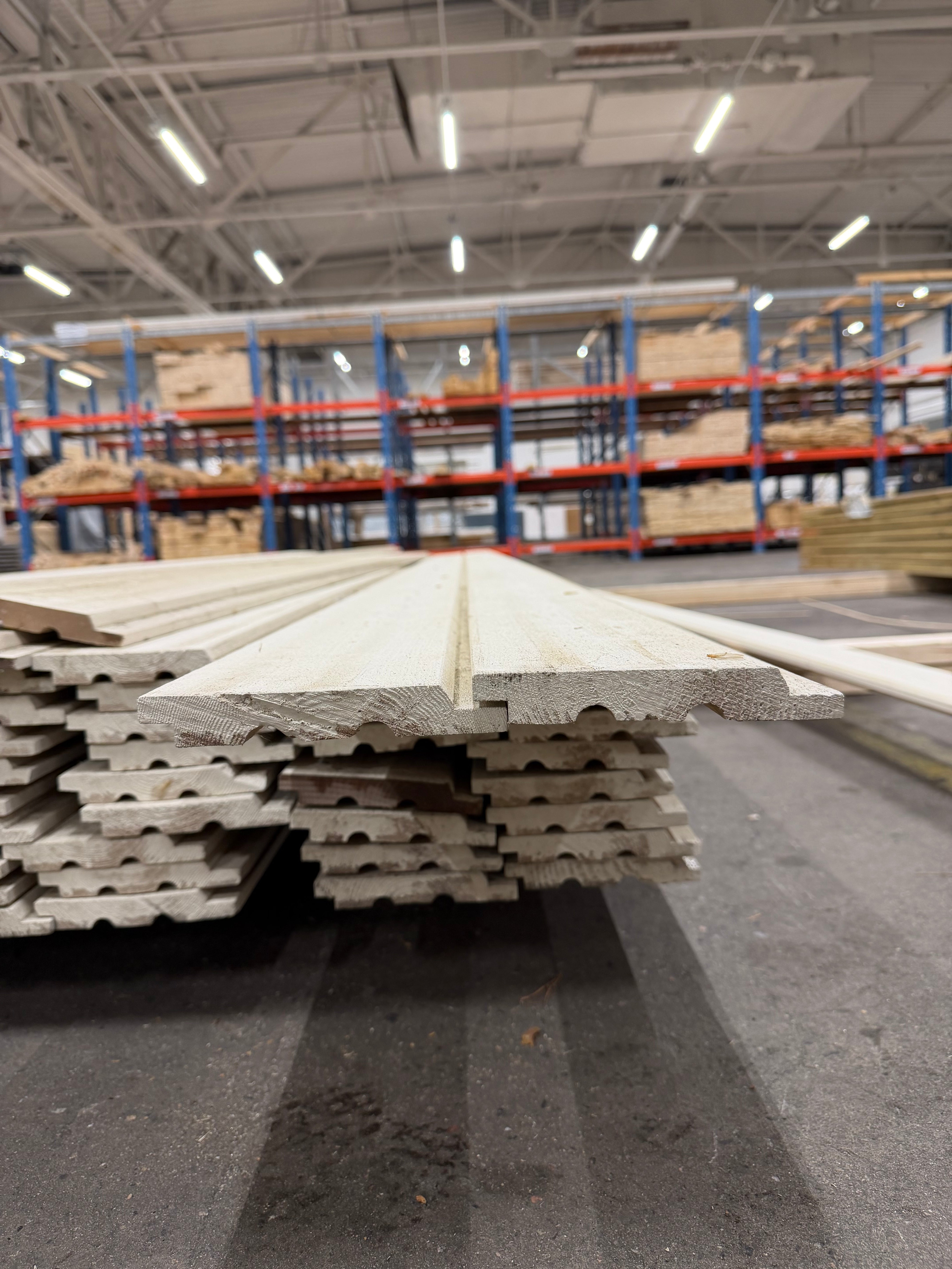 Paket Ytterpanel Falsad Enkelfas 21x147 mm – 70 st Vit