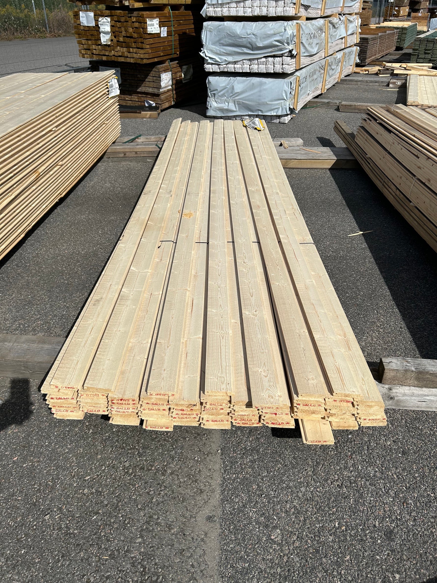 Paket Dubbelfasspont 17x95mm 73st 3.90m Obehandlad