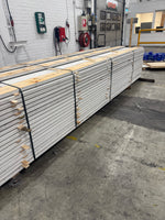 Paket Finsågad Panel 28x145mm- 4.20m, 129st vit/ljusgrå - Spirec