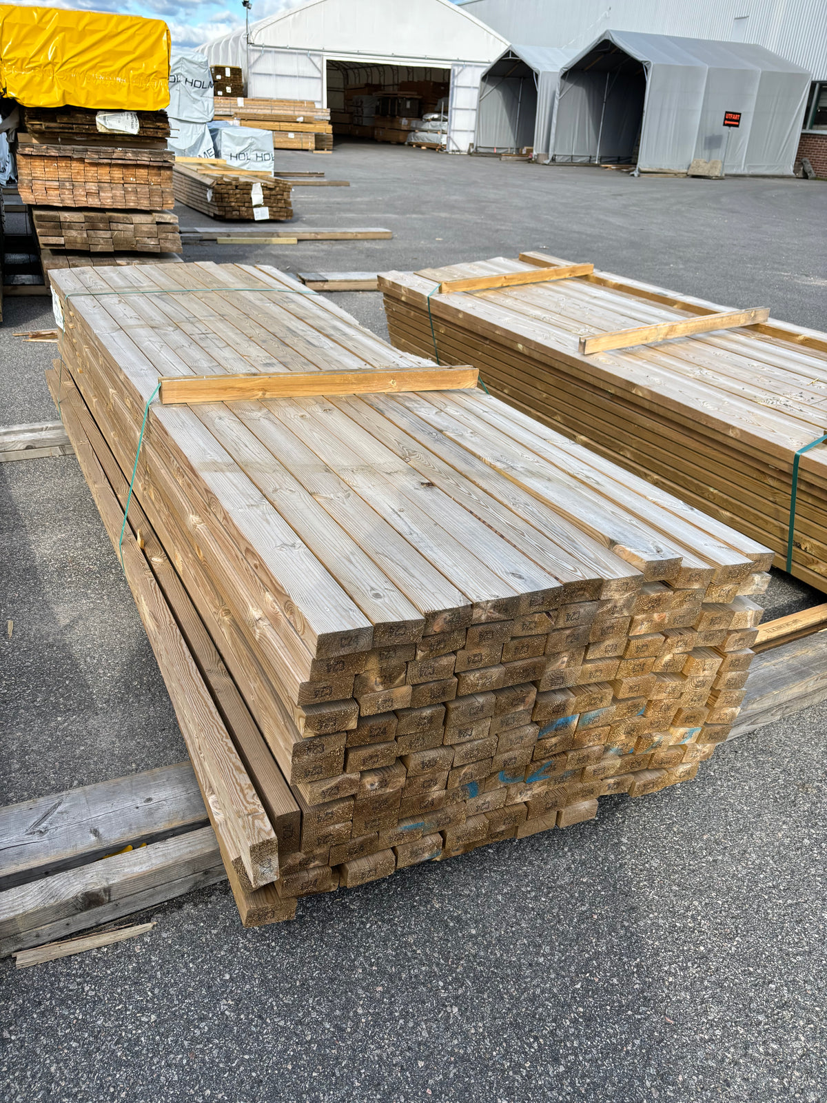 Paket Tryckimpregnerade Reglar 45x95mm 3,30m NTR AB C24 132st