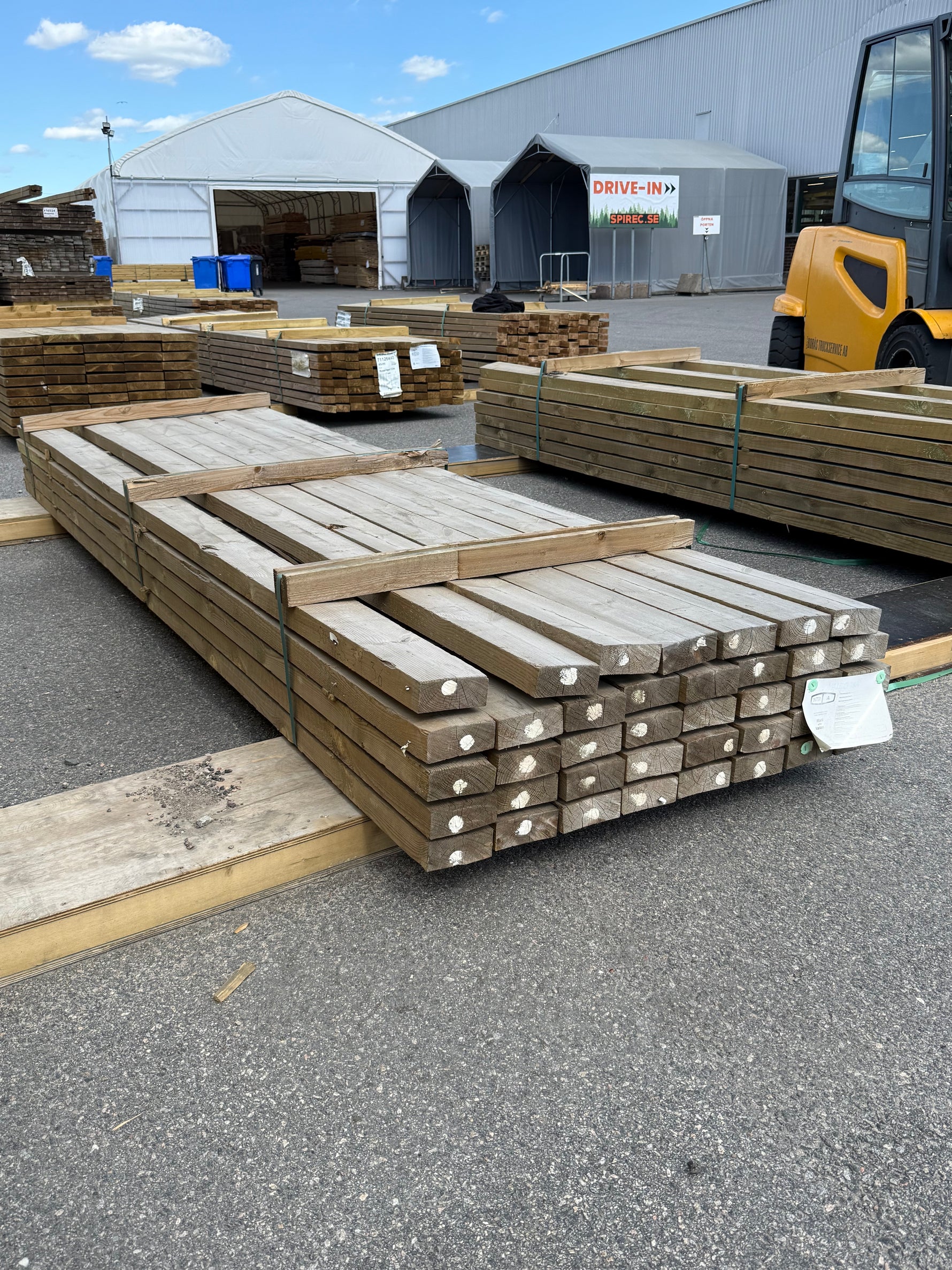 Paket Tryckimpregnerade Reglar Ohyvlade (NTR A) 50x125mm 39st 3,60m