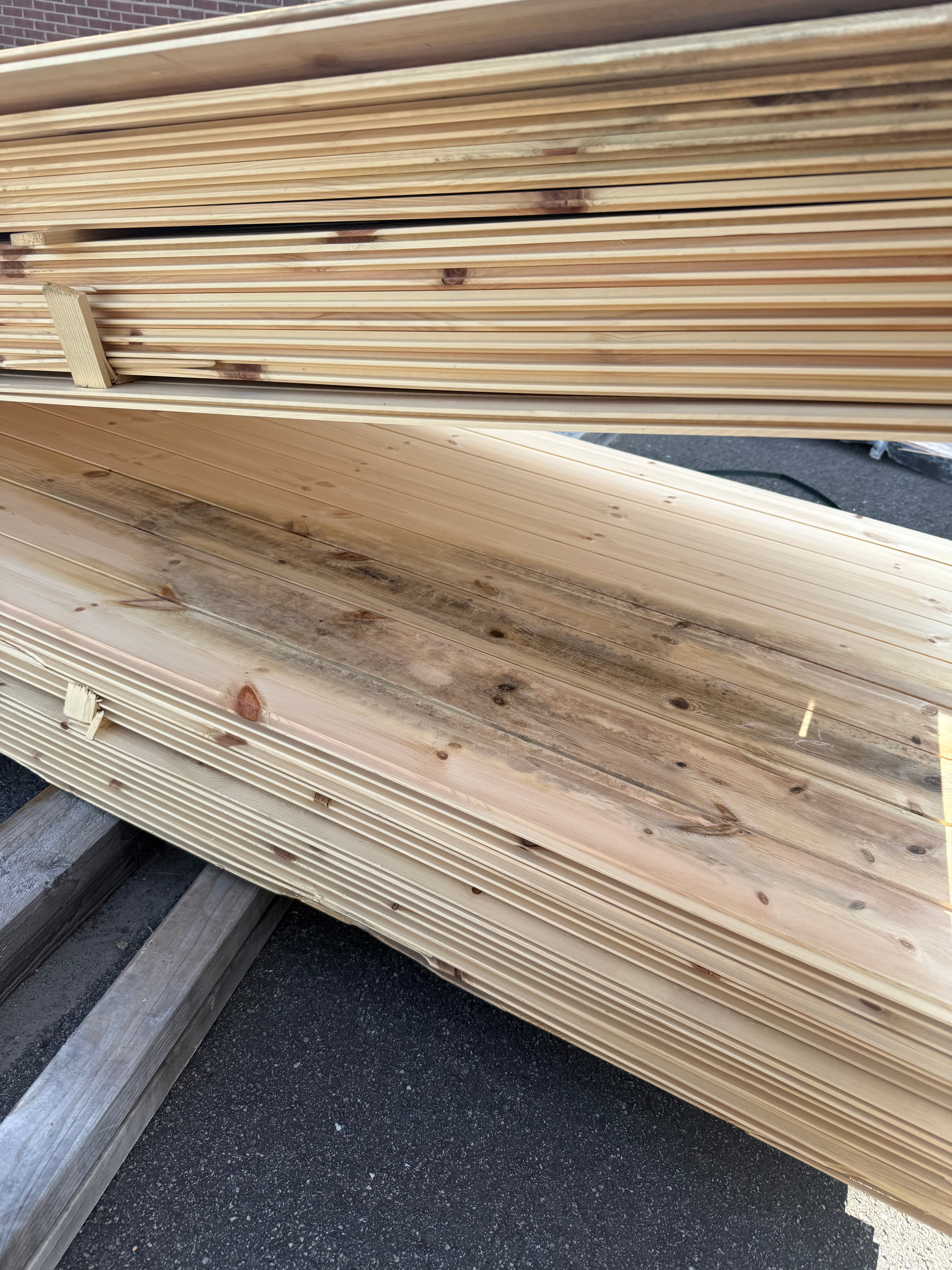Spårpanel 13x120 Furu  Mögel