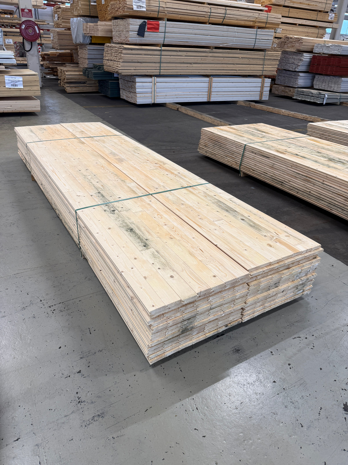 Paket Råspontluckor 20x540x3600mm 30st (Fuktskadat)