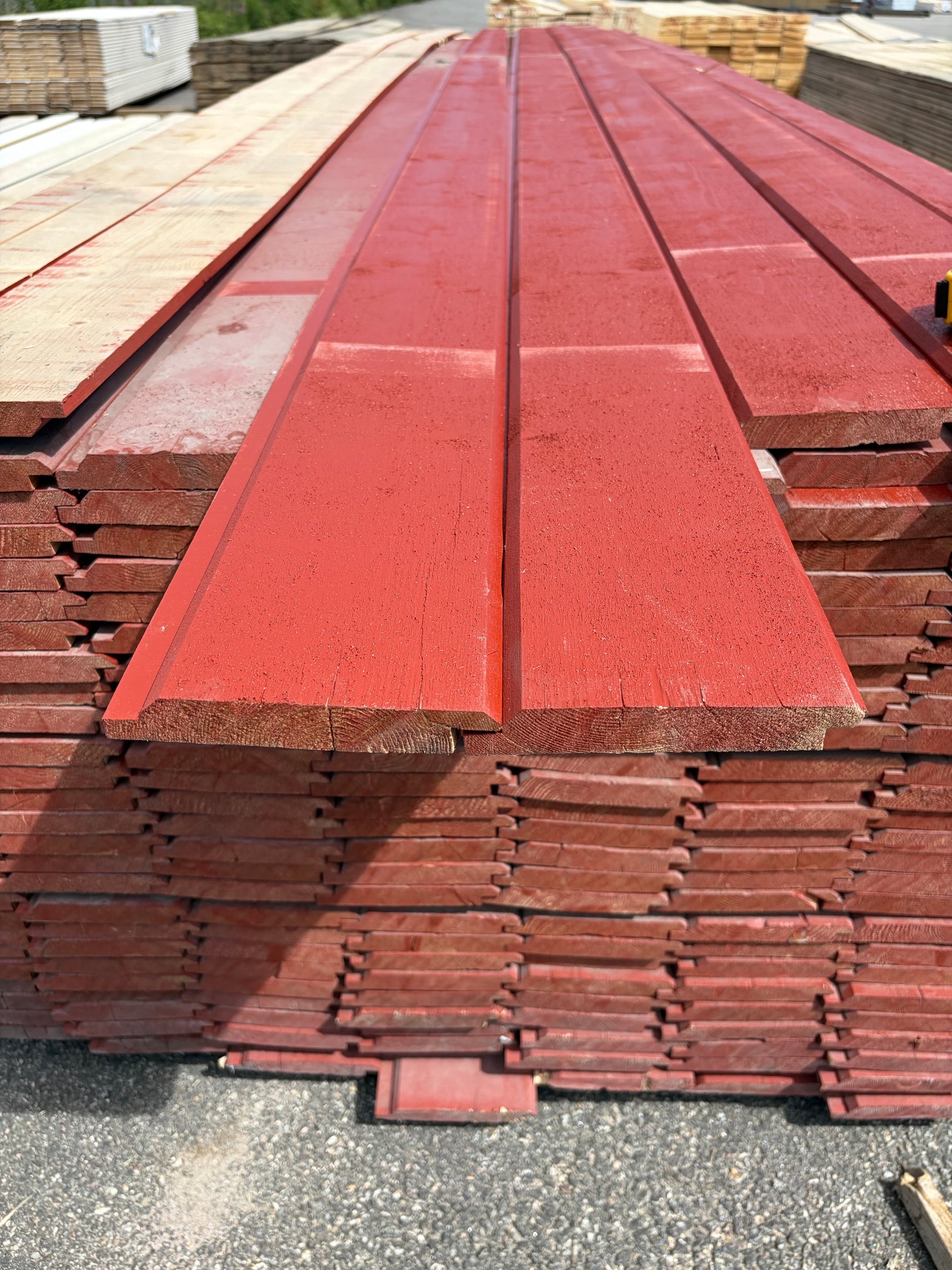 Paket Ytterpanel Dubbelfas Fals 22x145mm, 207st 5.40m Mellanstruken