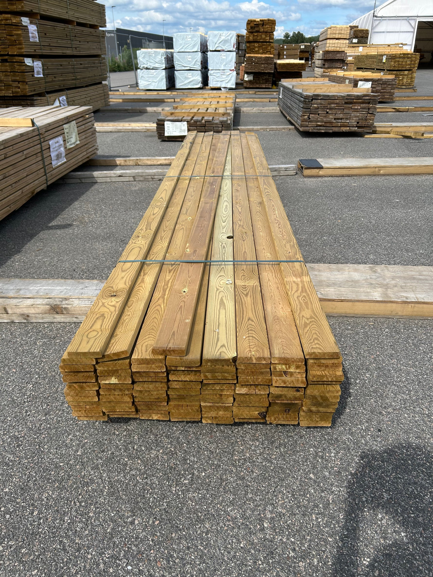 Paket Tryckimpregnerad Trall 22x95mm 91st 4.20m- Andra sortering