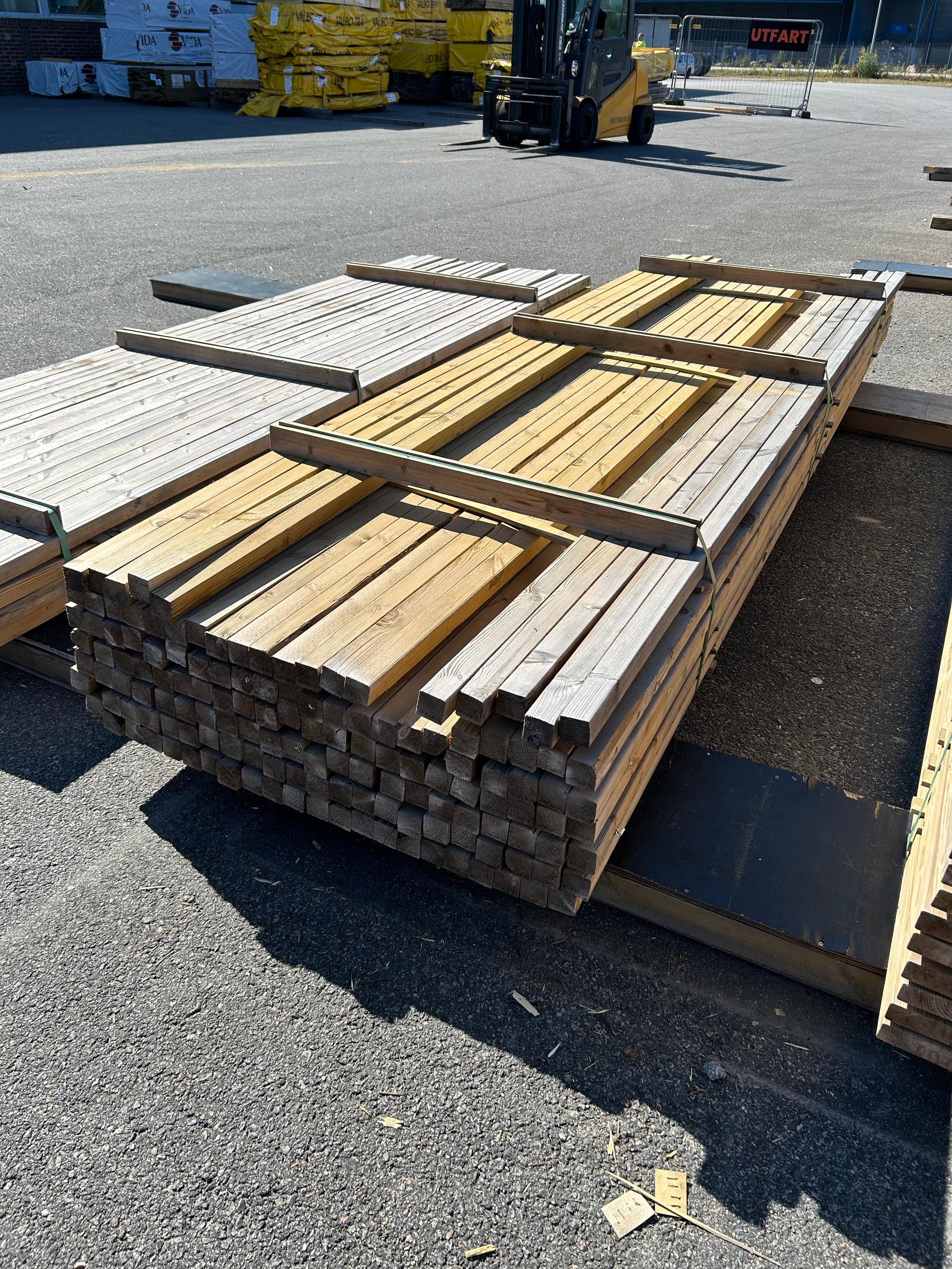 Paket Tryckimpregnerade Reglar 45x45mm 3,60m 139st- Väderbitet