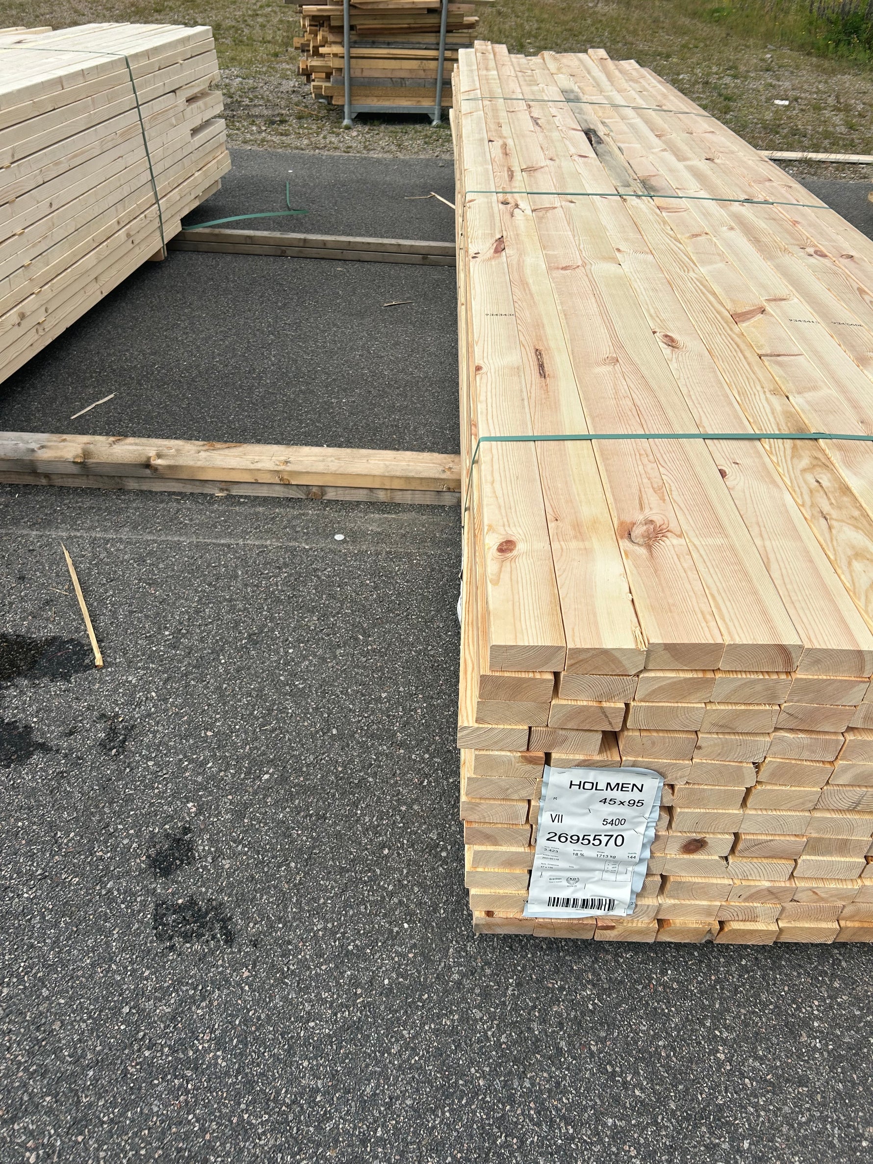 Paket Reglar 45x95mm 3,90-5,40m 144st