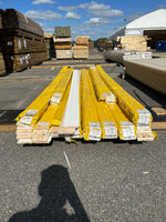Parti Finsågad Slätspont 15x120mm 3,60m- 9 paket Furu Vit Grundmålad