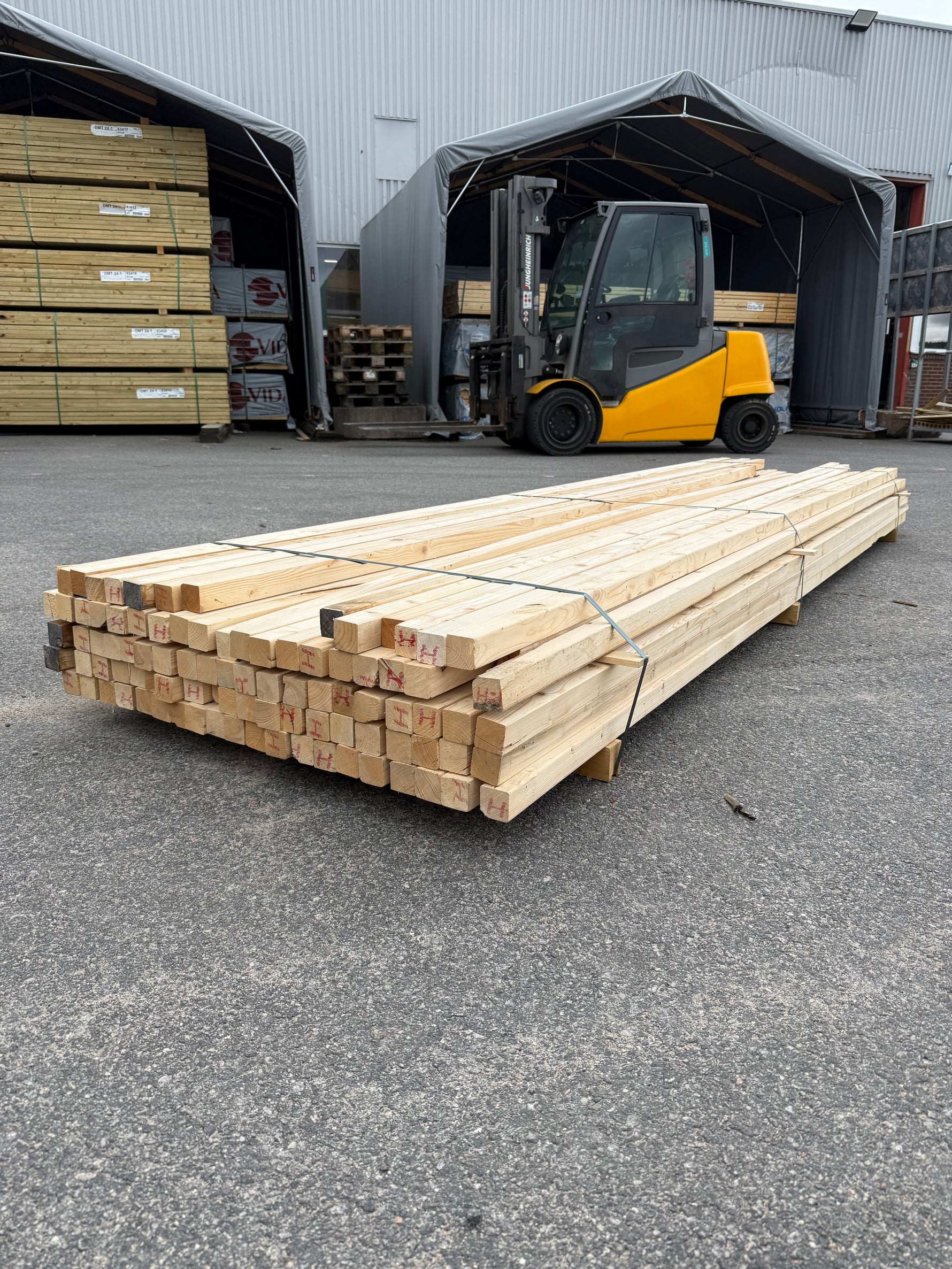Paket Reglar 45x45mm, 93st 3,60m (Andra sortering)