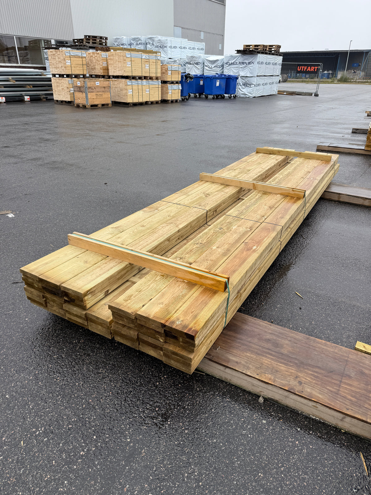 Paket Tryckimpregnerad Rillad Trall 28x145mm – 52st, 4,20m