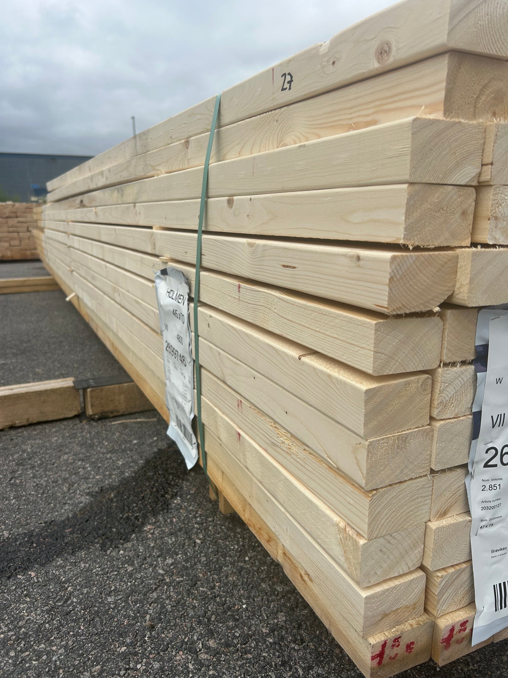 Paket Reglar 45x70mm 2,70-4,80m 192st