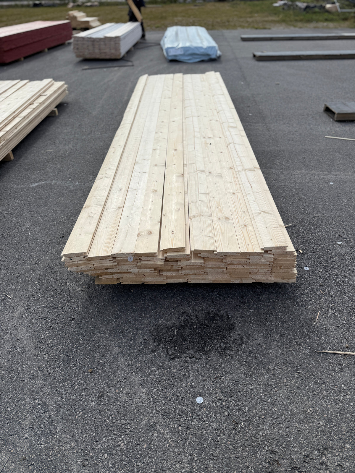 Paket Spontpanel 22x120mm, 84st 3,90m Obehandlad