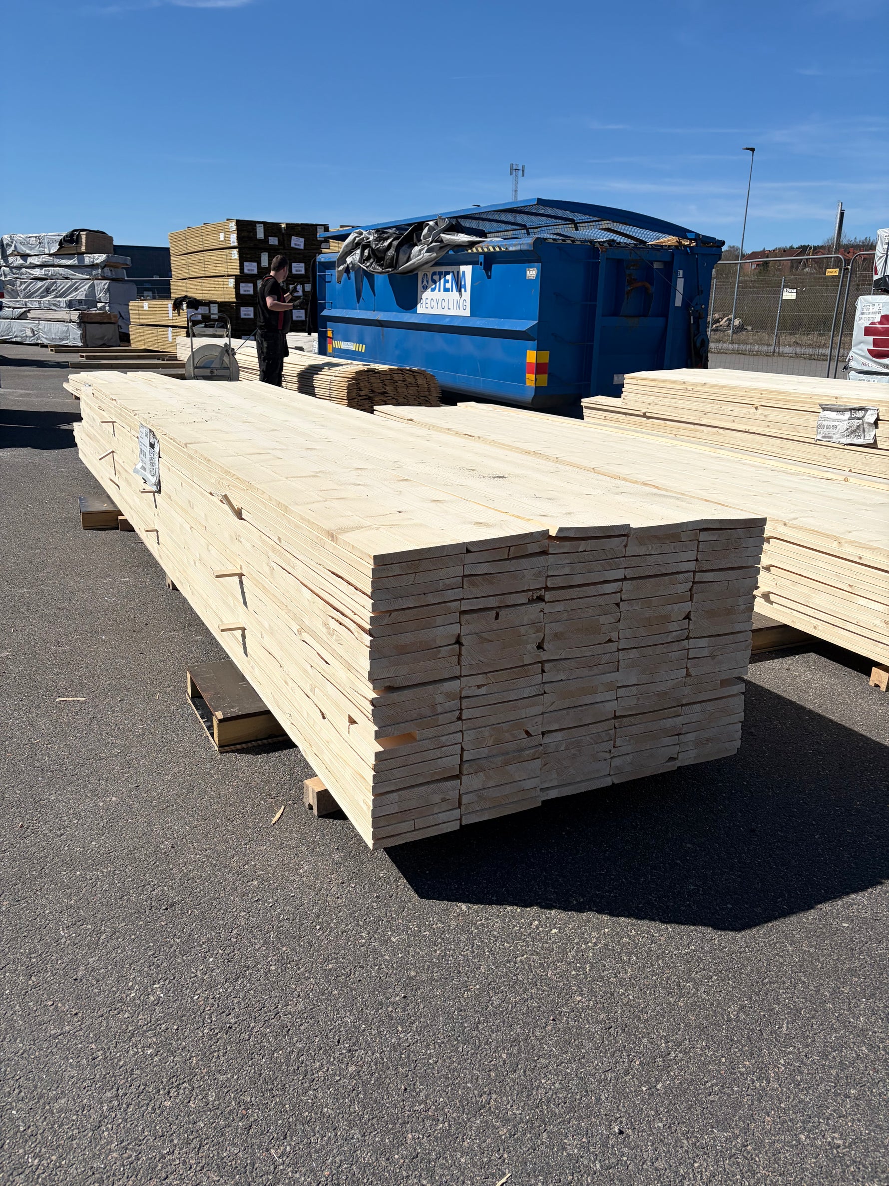 Paket Finsågade Brädor 22x195mm, 130st (4.2–5.4m) Andra Sortering