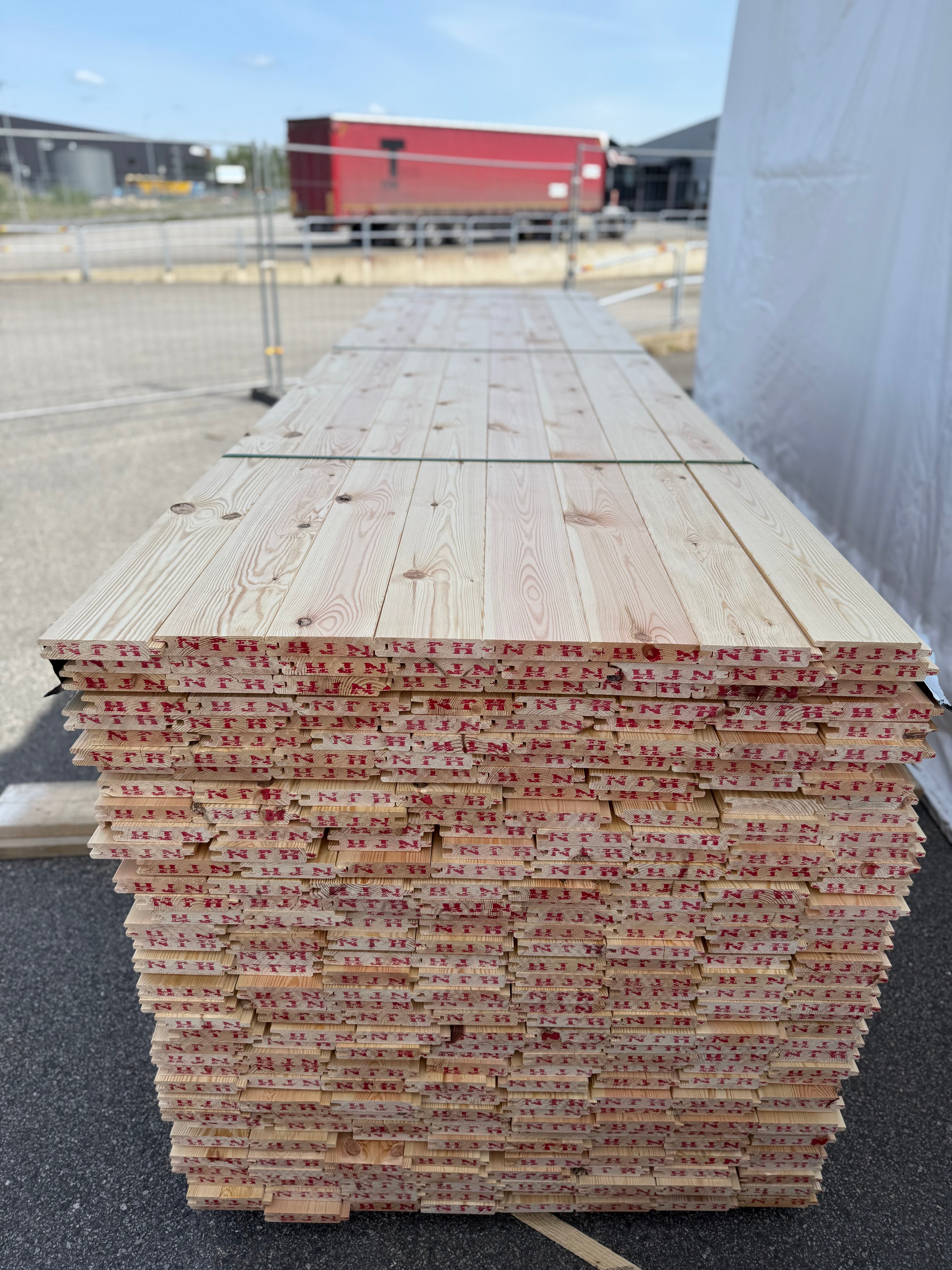 Spontad Panel Hyvlad 27x145mm, Obehandlad