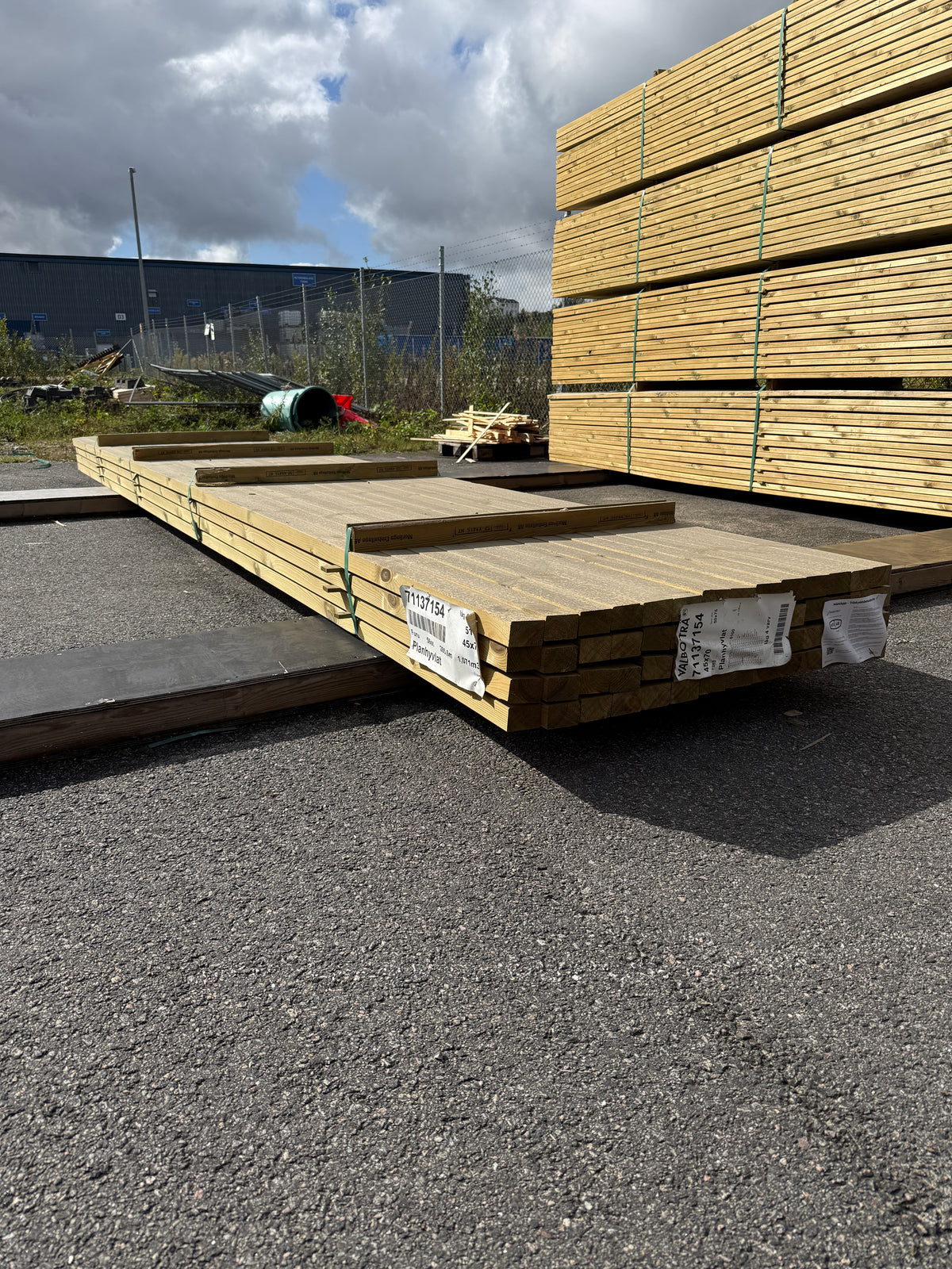 Paket Tryckimpregnerade Reglar 45x70mm, 56st 5,40m