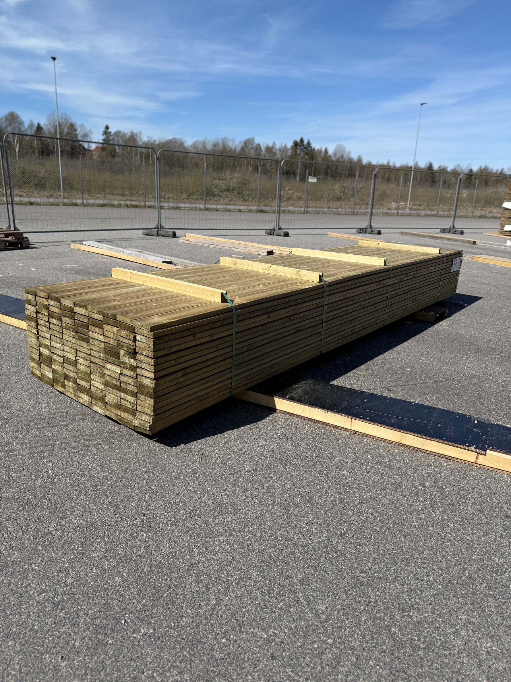 Paket Tryckimpregnerad Rillad Trall 28x120mm, 153st 4,80m