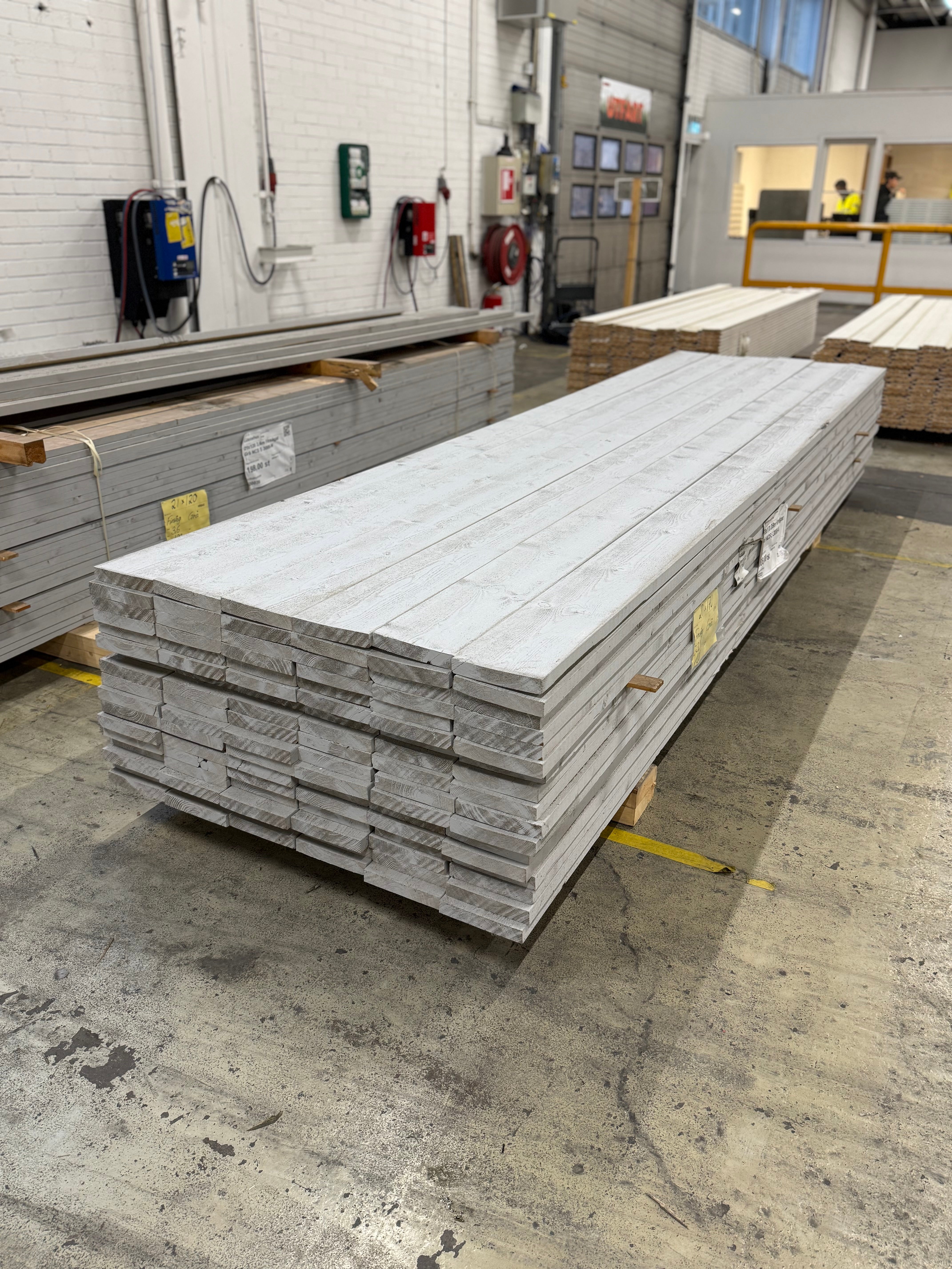 Paket Finsågad Panel 28x170 mm – 108 st (3,90 m, Målad NCS S 3000-N)