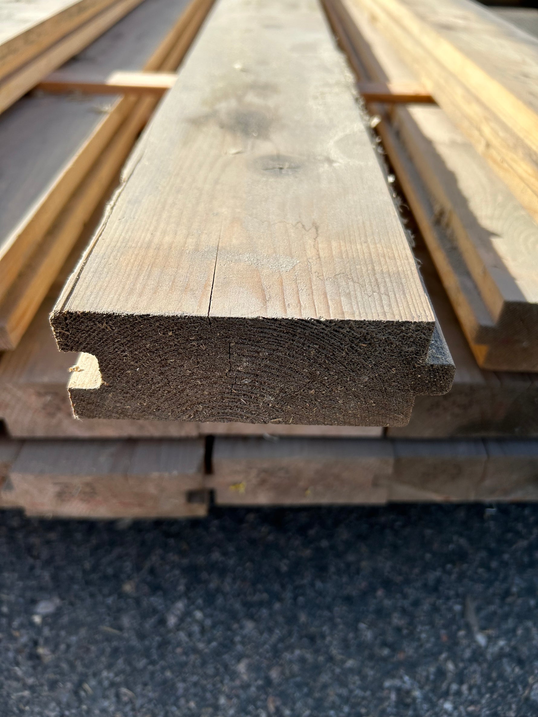 Paket Slätspont 45x120mm 3,90m 28st Väderbitet