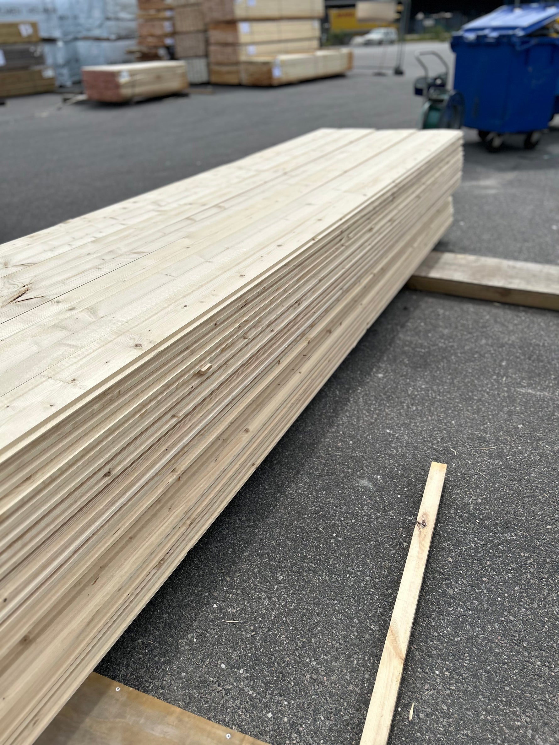Paket Dubbelfas Halvspont 22x145mm 3,90m 175st Obehandlad