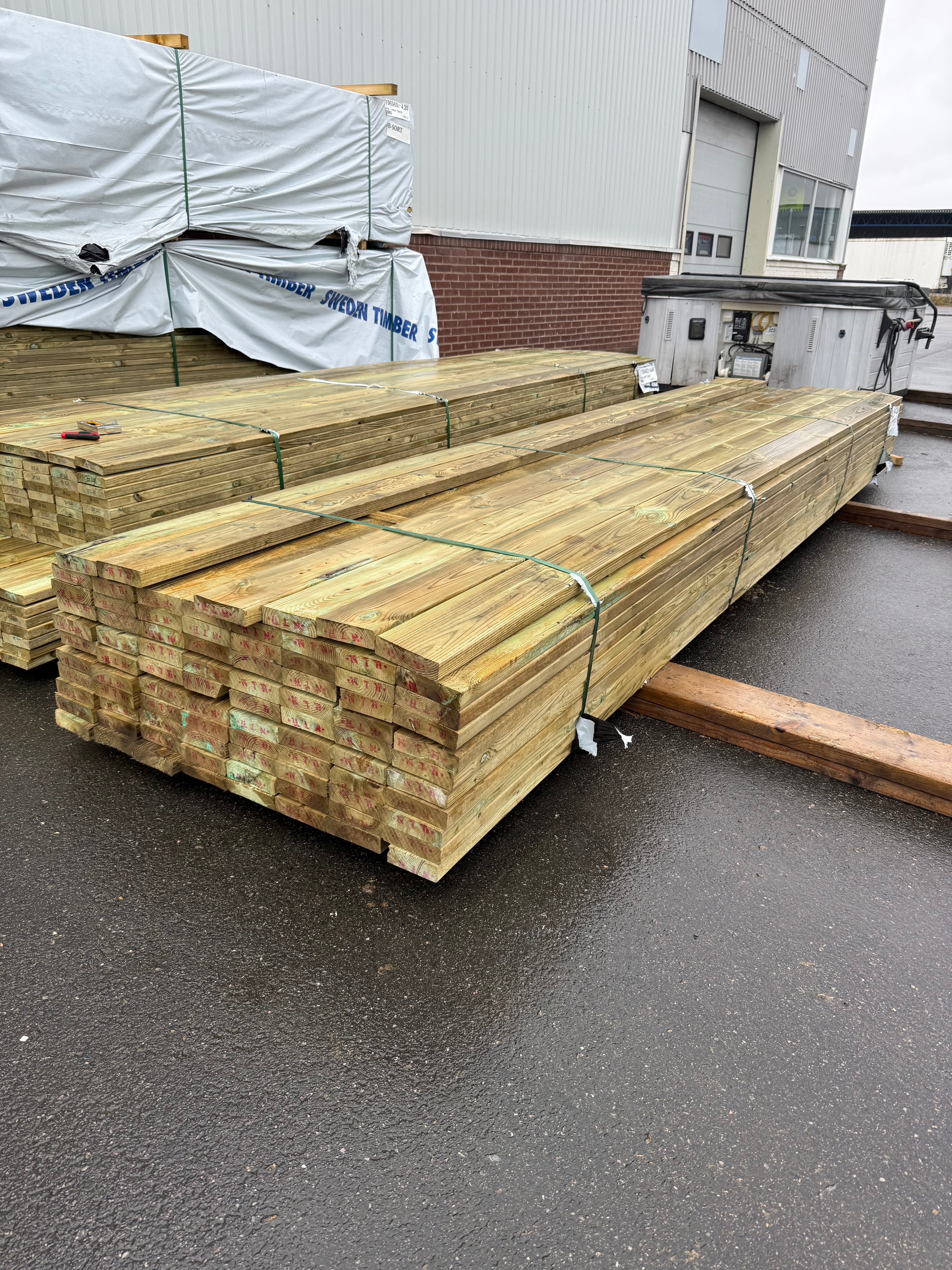 Paket Reglar 38x140mm – 85 st (4,80 m, Tryckimpregnerad Furu)