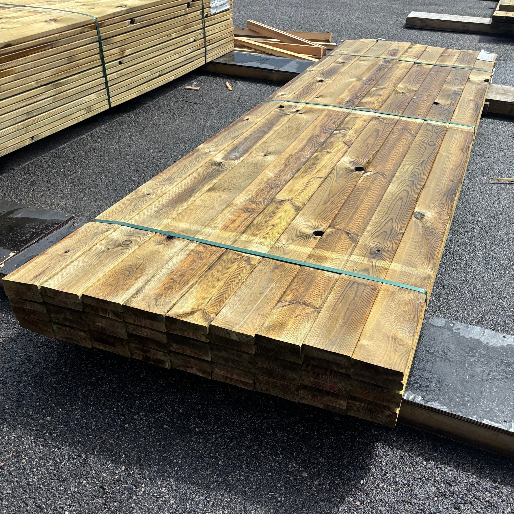 Paket Tryckimpregnerad Trall 28x120mm Furu, 54st 3,6m (Andra-sortering)