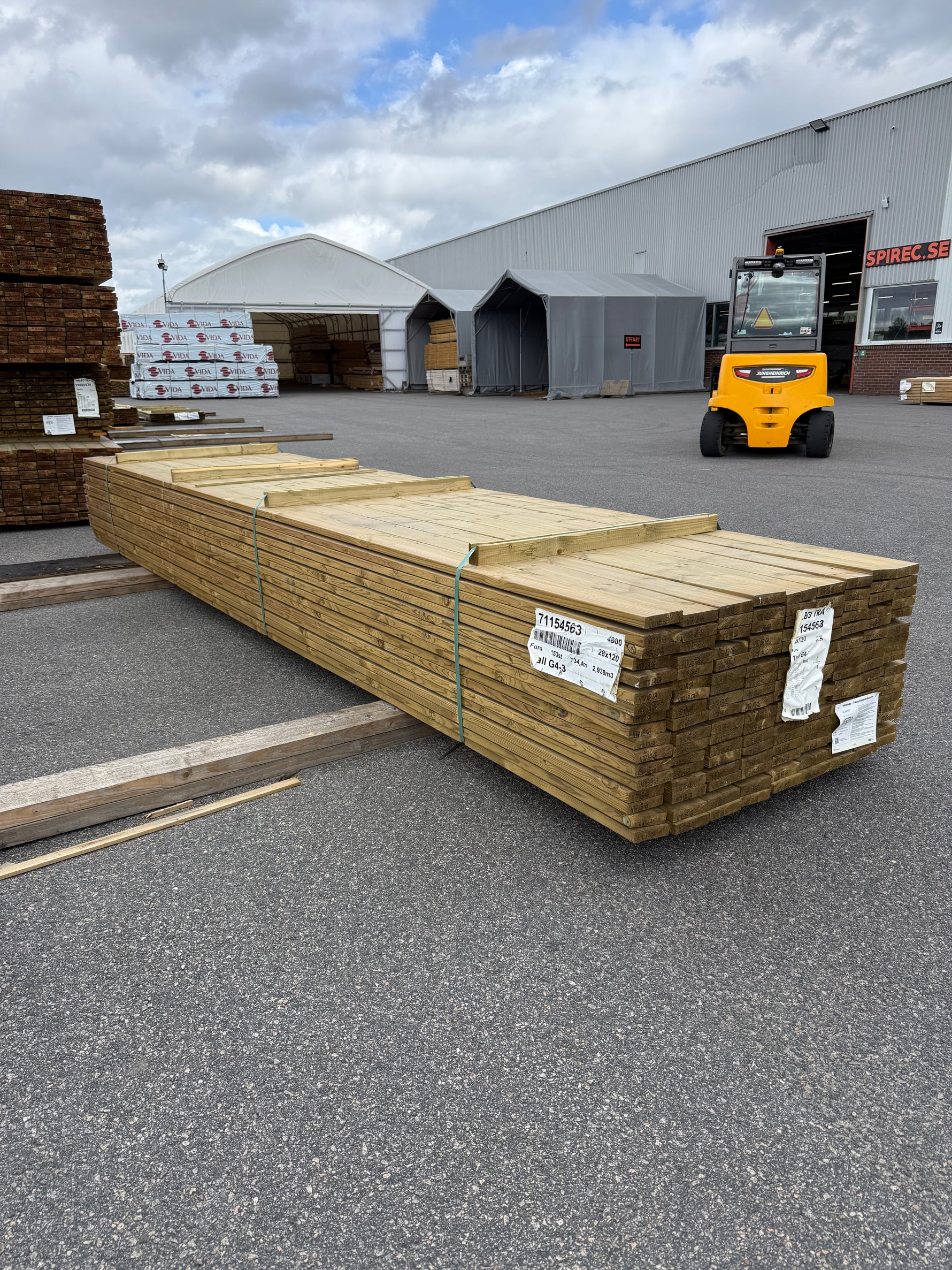 Paket Tryckimpregnerad Trall 28x120mm 4.80m 153st G4-3