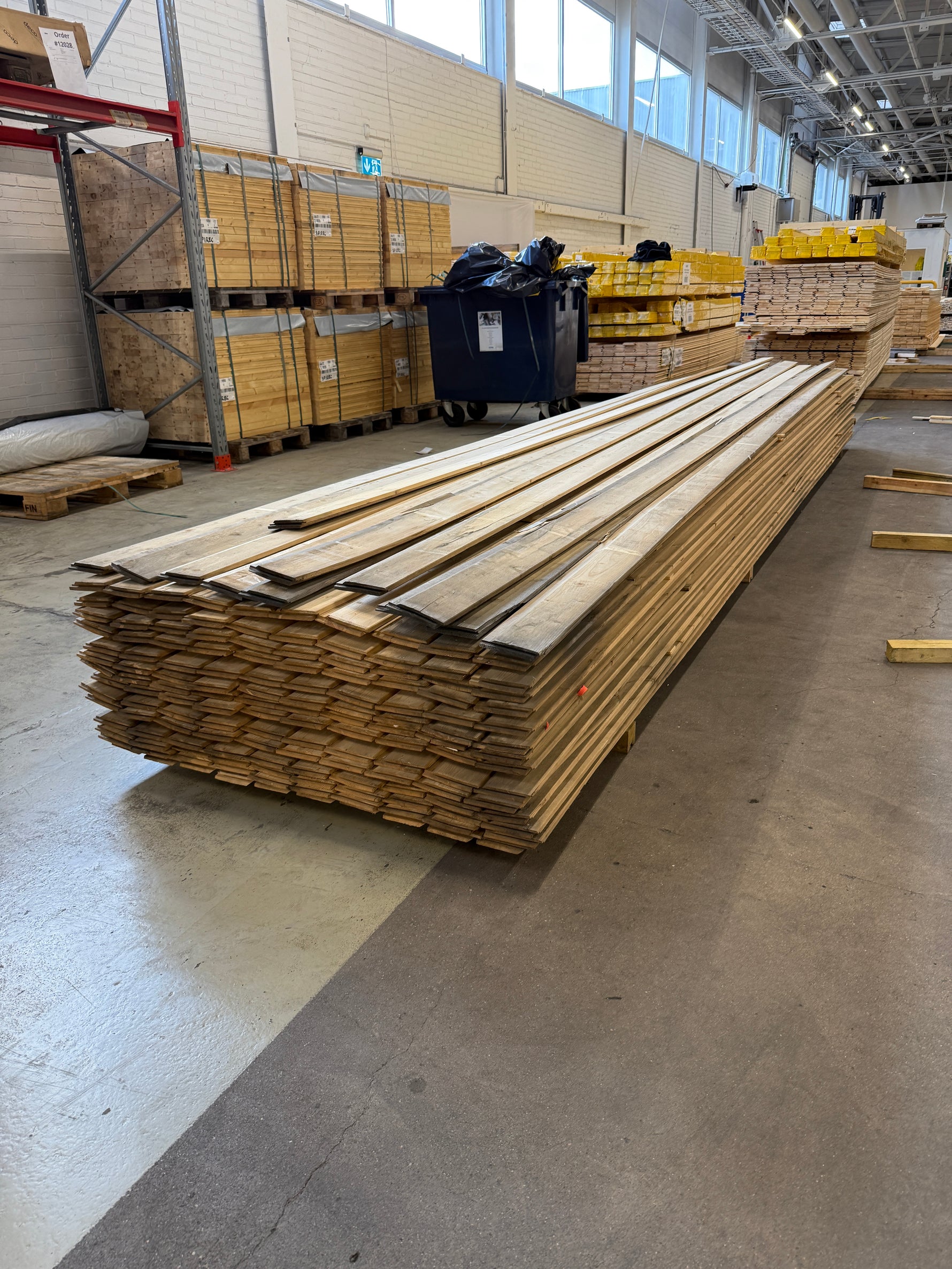 Paket Enkelfasspont 22x120mm 5.40m 153st- Obehandlade Väderbitet