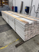 Paket Finsågad Panel 28x145mm- 4.20m, 129st vit/ljusgrå - Spirec